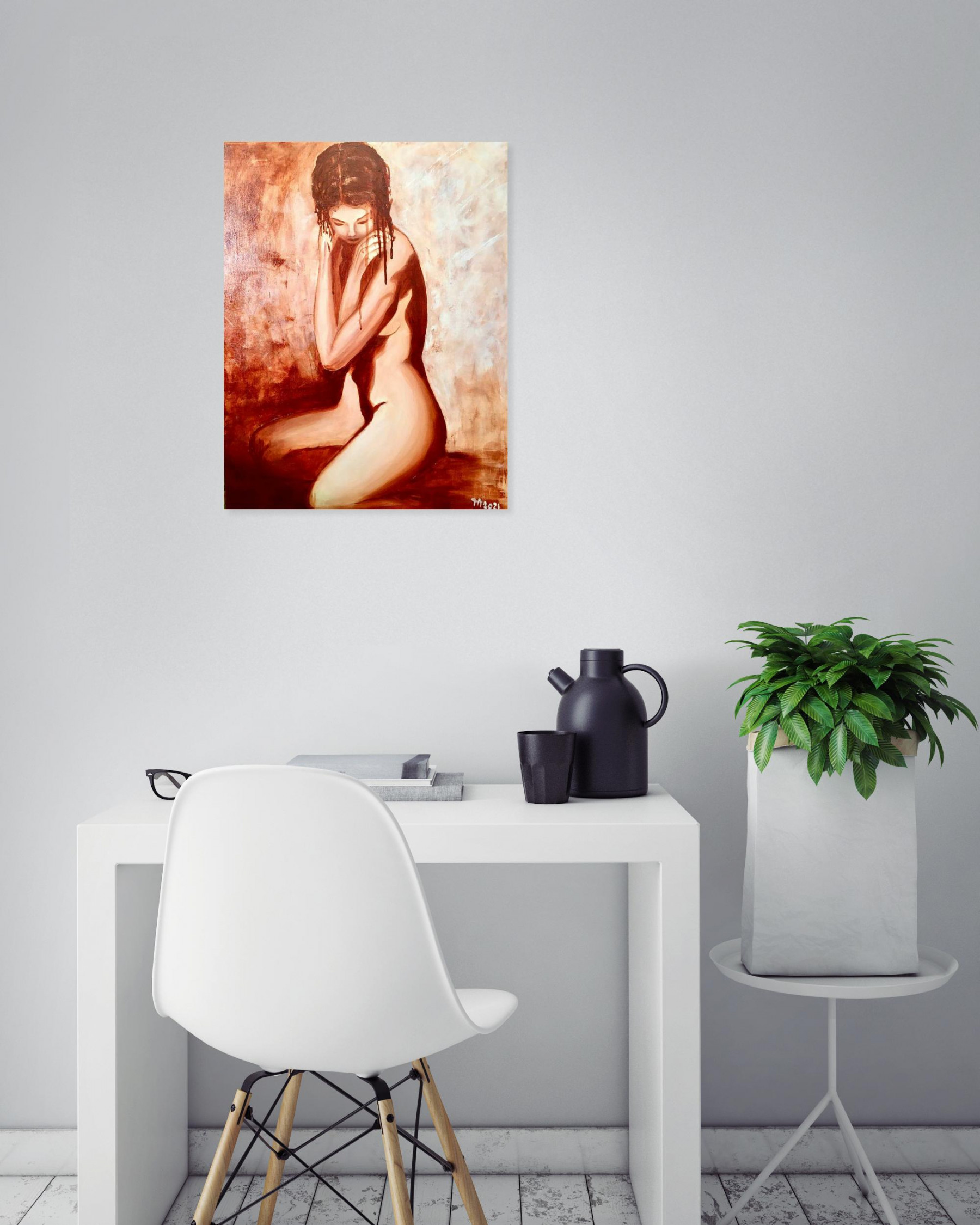 Françoise Augustine, Joséphine, painting - Artalistic online contemporary art buying and selling gallery