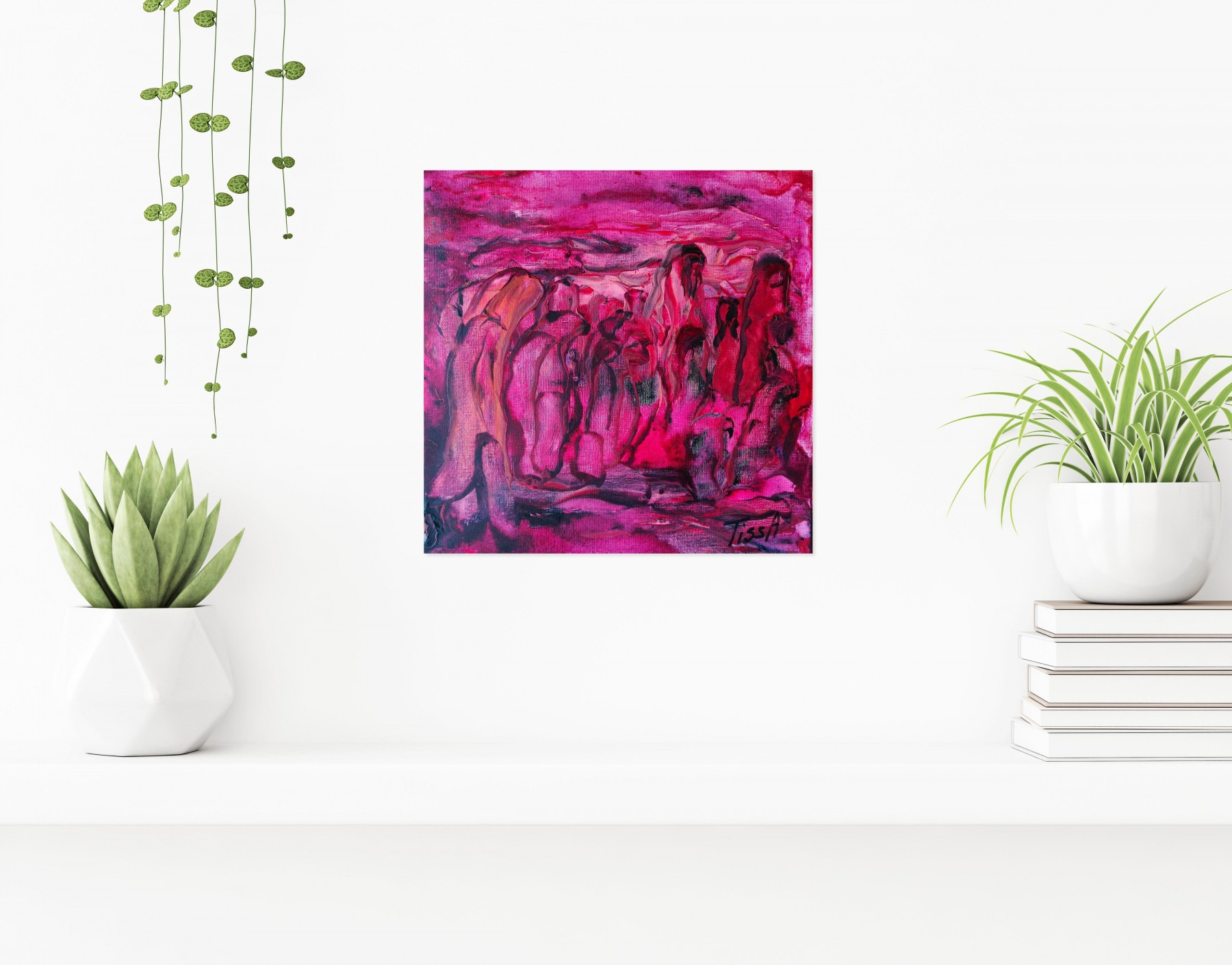 Tissa, migrants, painting - Artalistic online contemporary art buying and selling gallery