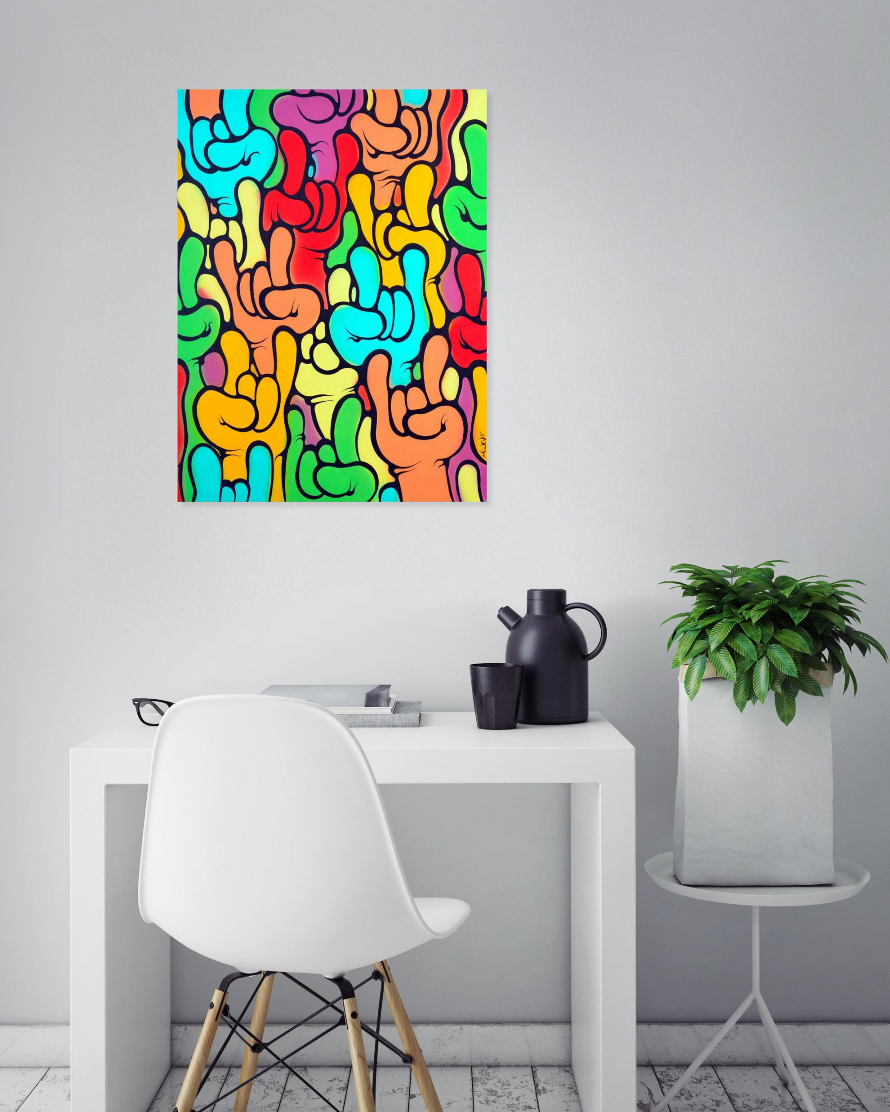 Ewen Gur, Everybody say yeah! #2, painting - Artalistic online contemporary art buying and selling gallery