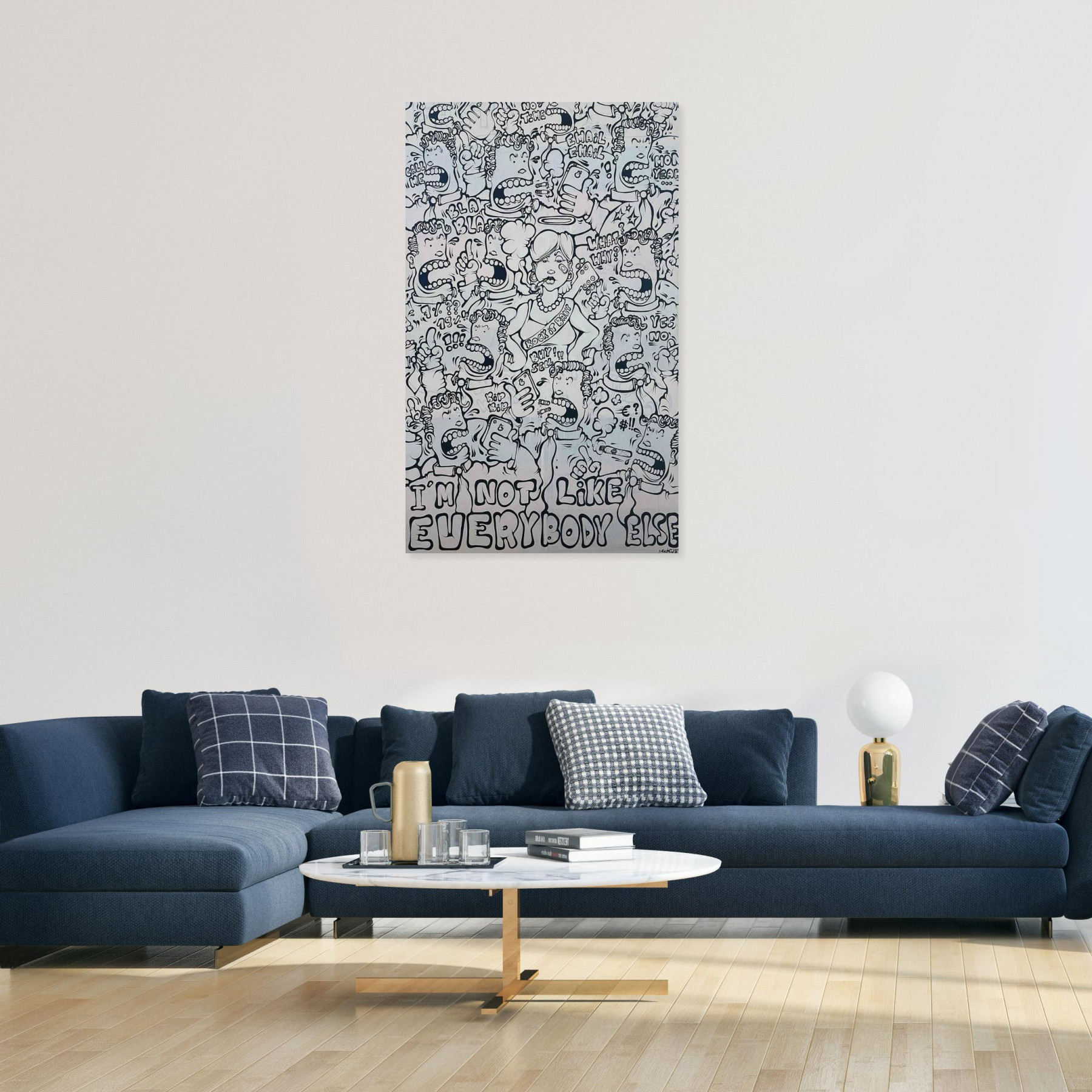 Ewen Gur, I'm not like everybody else, painting - Artalistic online contemporary art buying and selling gallery