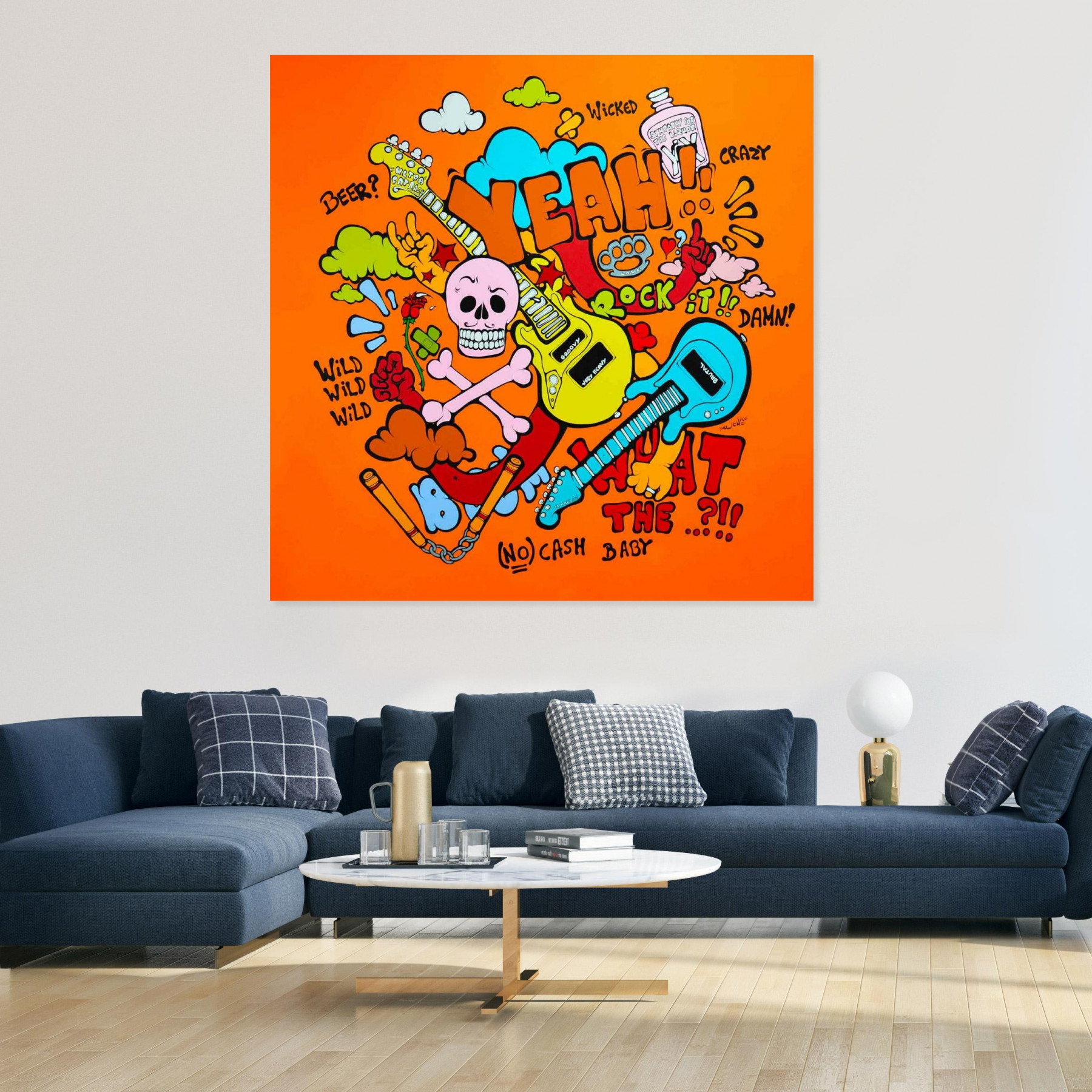 Ewen Gur, The Rock'n'roll way of life, painting - Artalistic online contemporary art buying and selling gallery