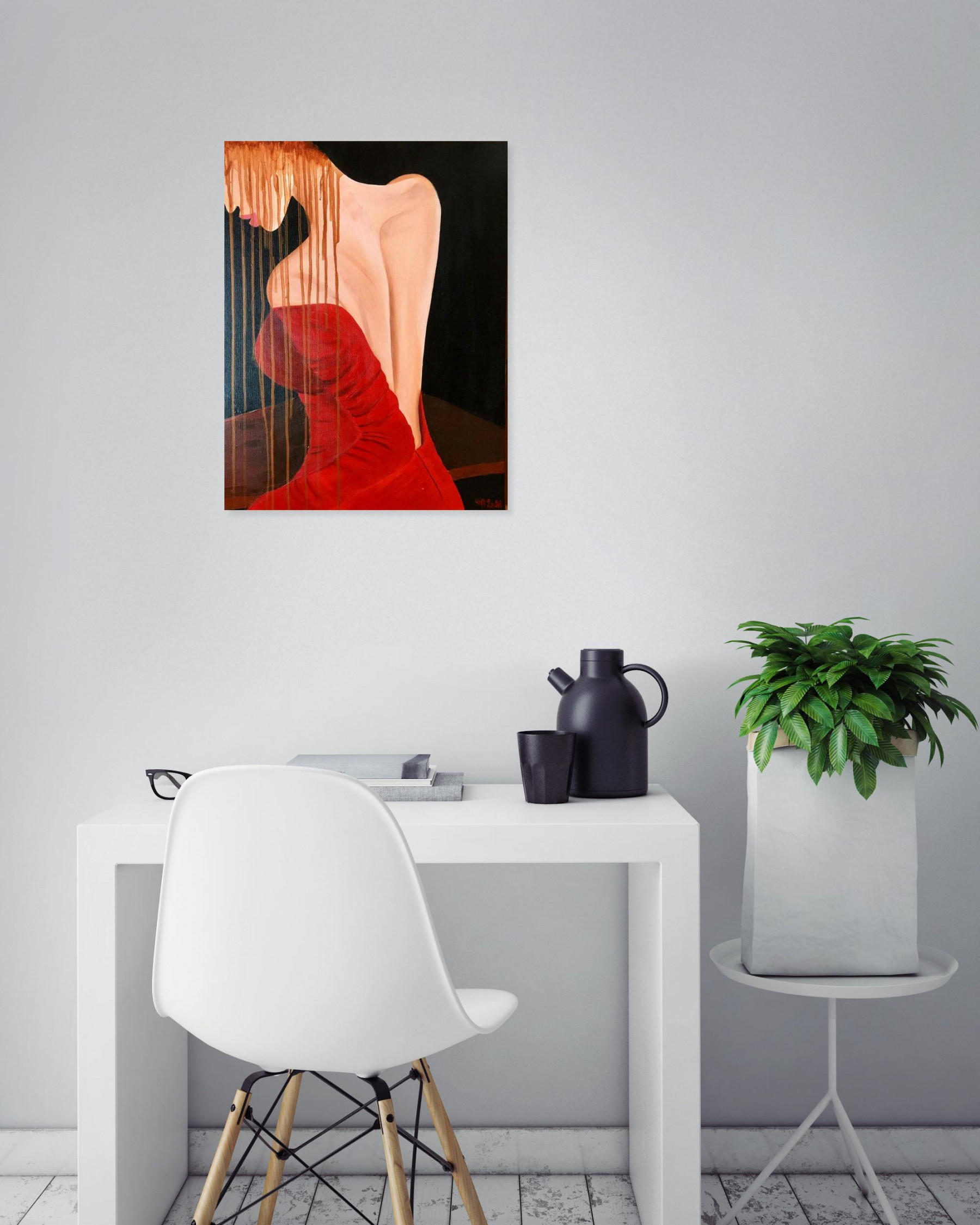 Françoise Augustine, Angel, painting - Artalistic online contemporary art buying and selling gallery