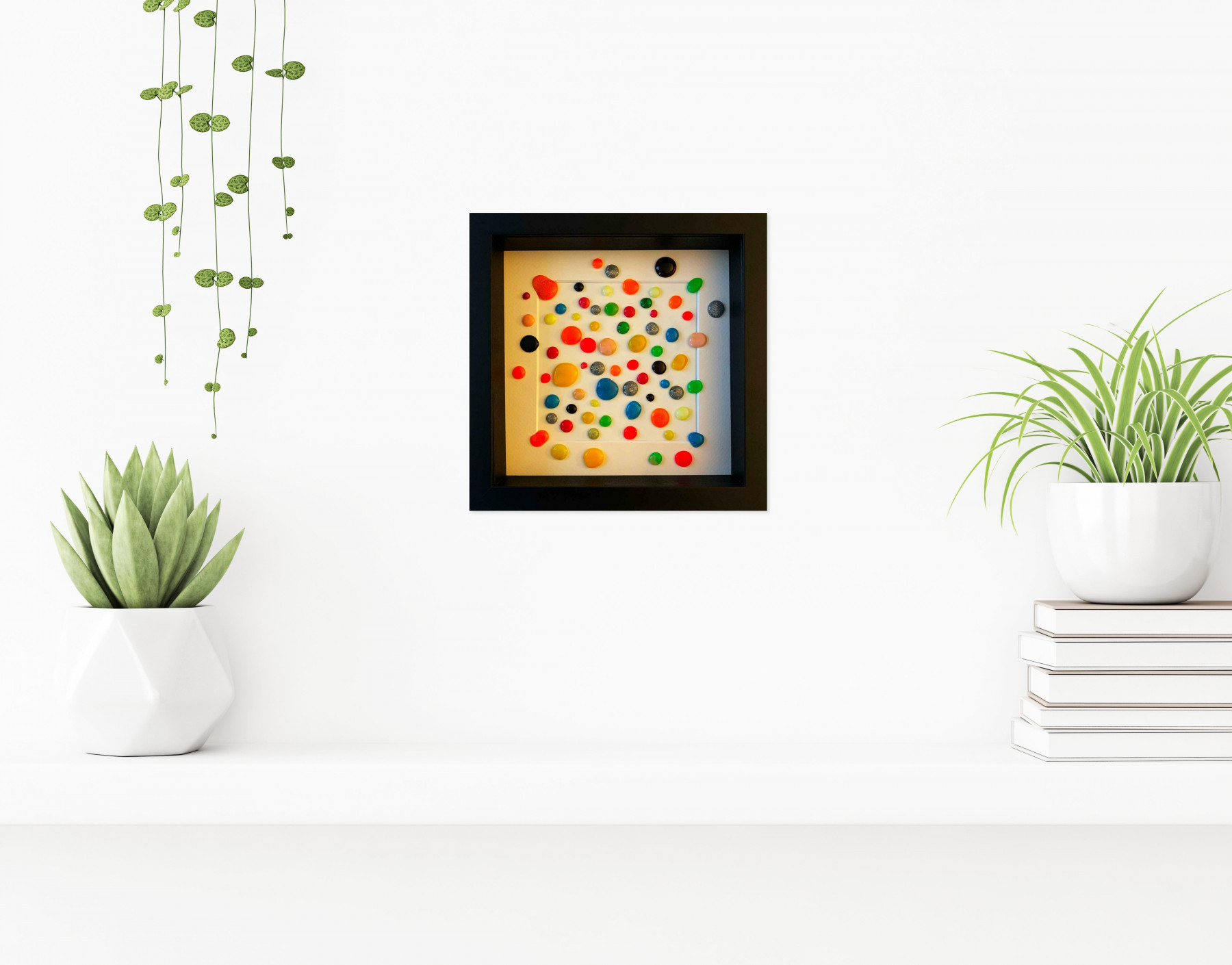 Rose, color blobs, painting - Artalistic online contemporary art buying and selling gallery