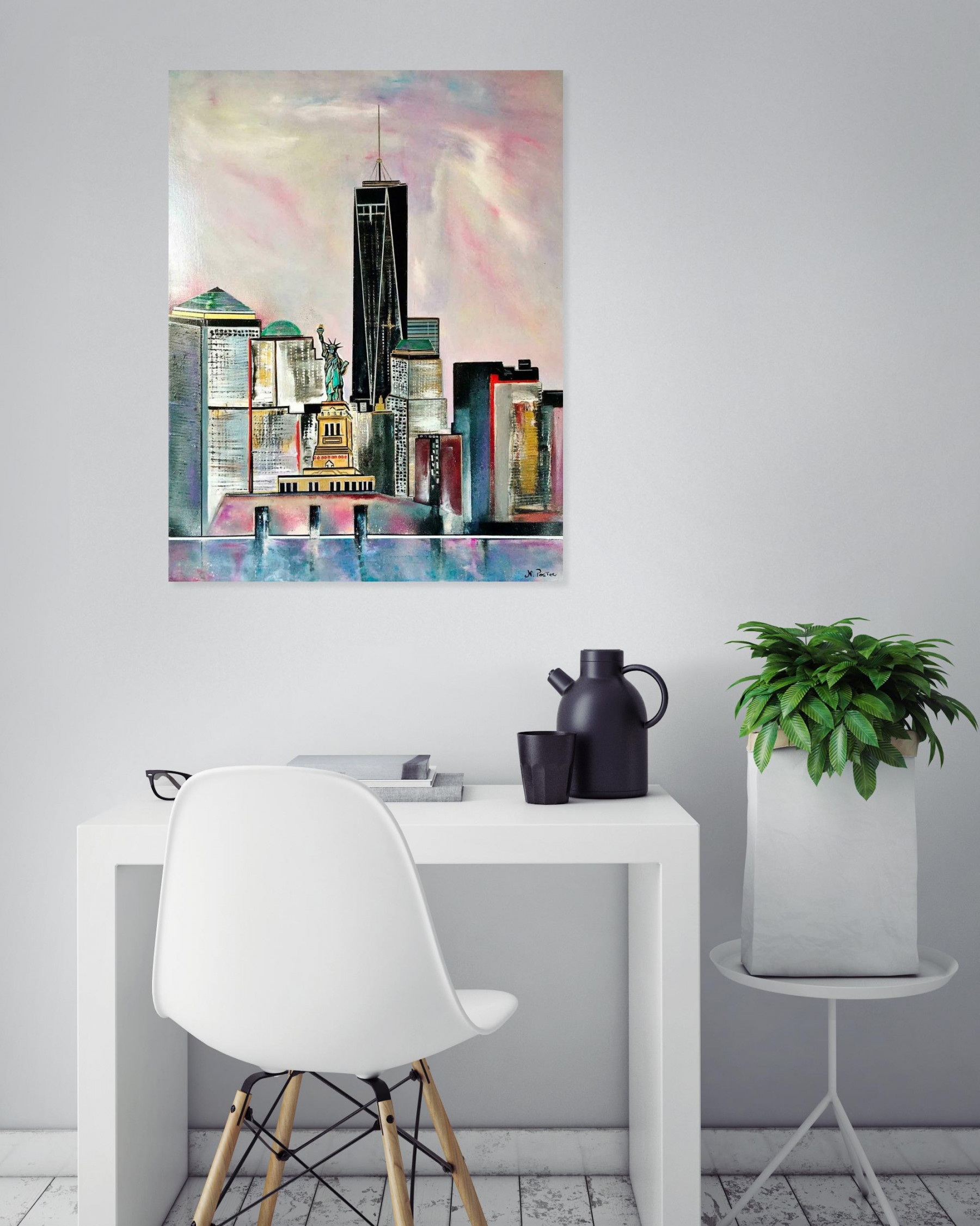 Nicolas Postec, New York, painting - Artalistic online contemporary art buying and selling gallery