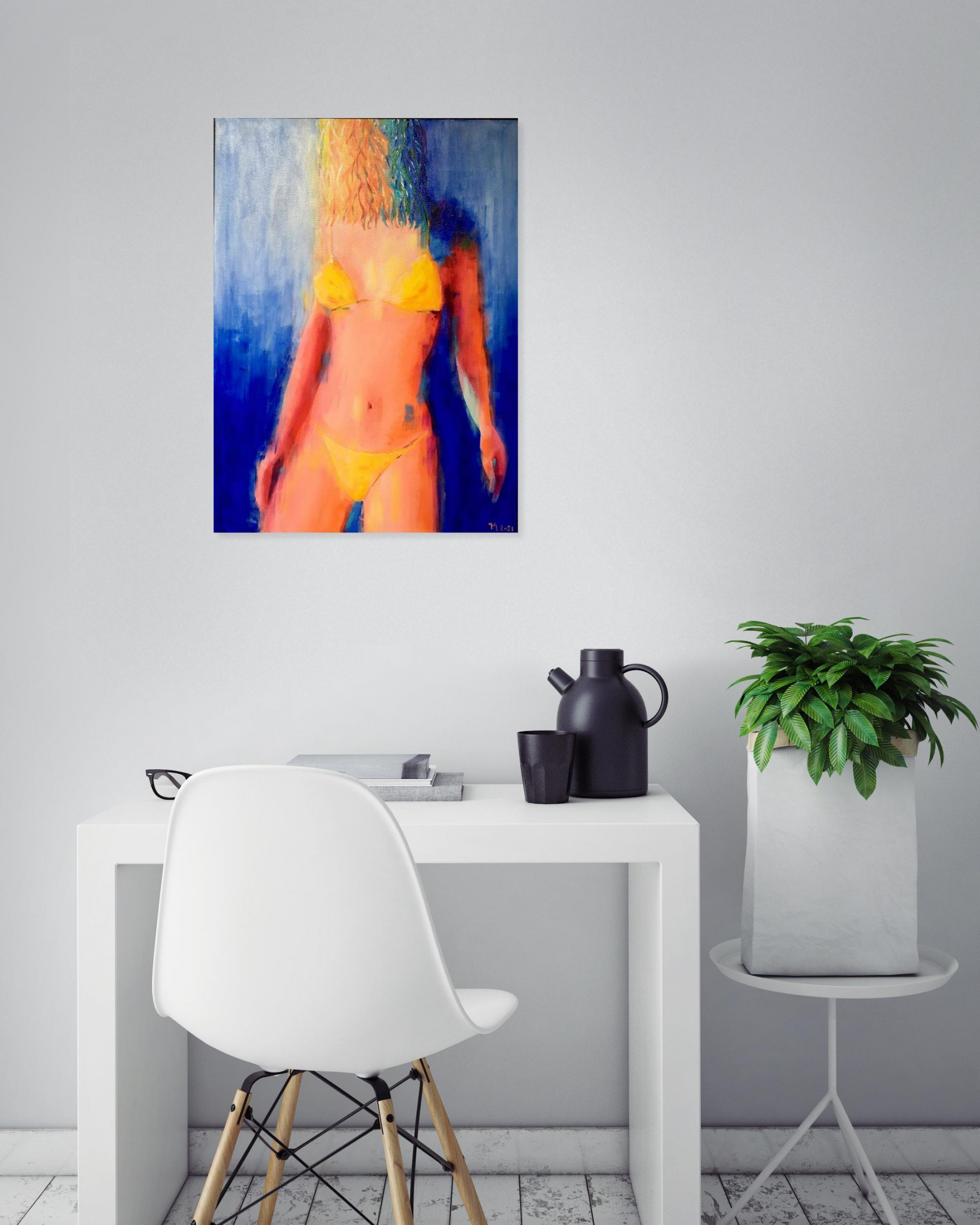 Françoise Augustine, Copacabana, painting - Artalistic online contemporary art buying and selling gallery