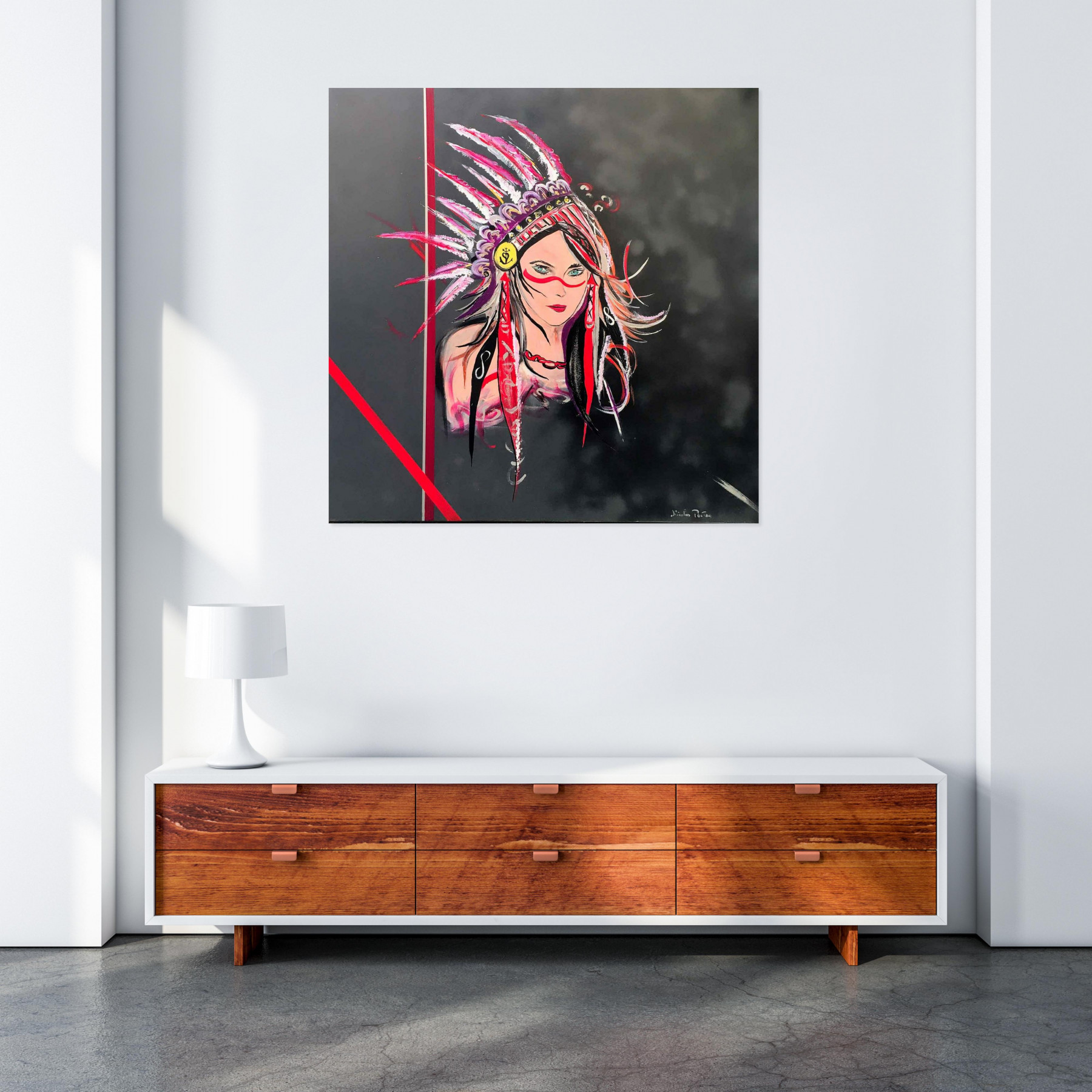 Nicolas Postec, Winona, painting - Artalistic online contemporary art buying and selling gallery