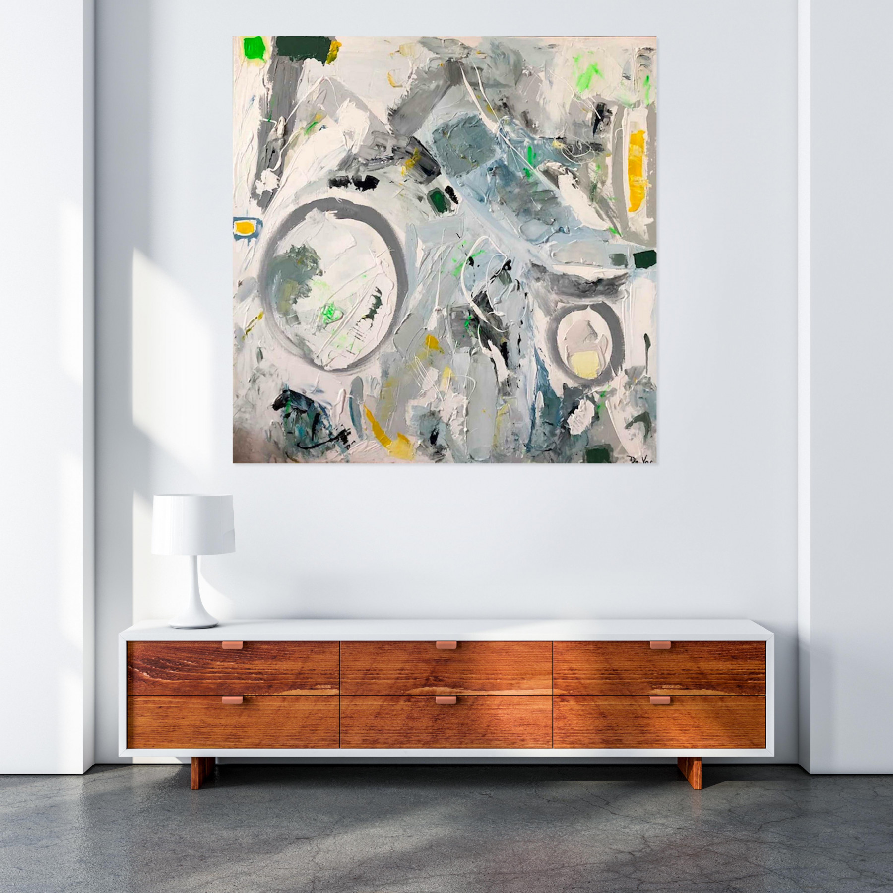 De Voc, soleil d'hiver, painting - Artalistic online contemporary art buying and selling gallery