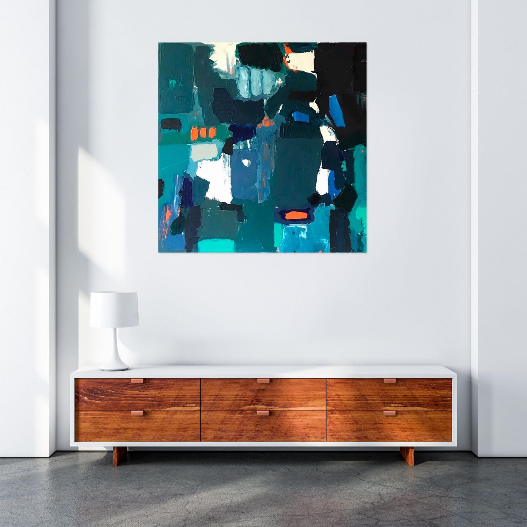 De Voc, terre indigo, painting - Artalistic online contemporary art buying and selling gallery