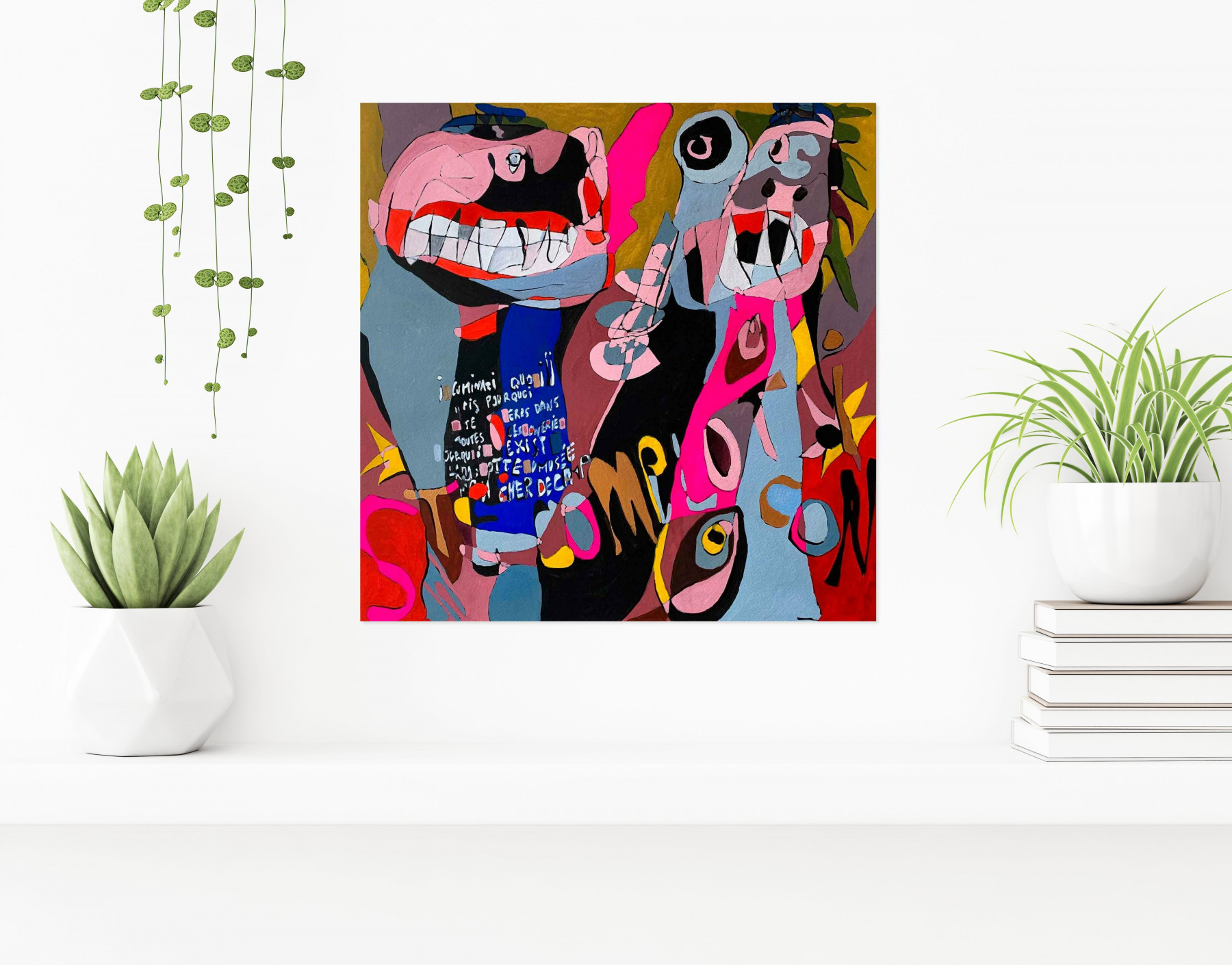 Philippe Fritsch, Les complotistes, painting - Artalistic online contemporary art buying and selling gallery