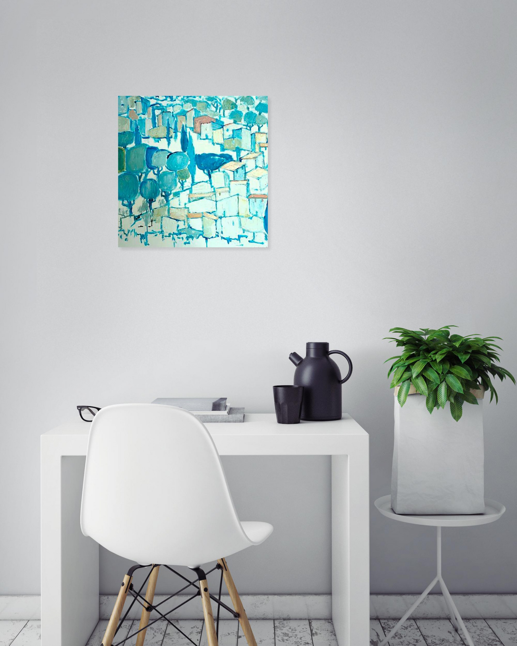 Philippe Michel, Aube provençale, painting - Artalistic online contemporary art buying and selling gallery