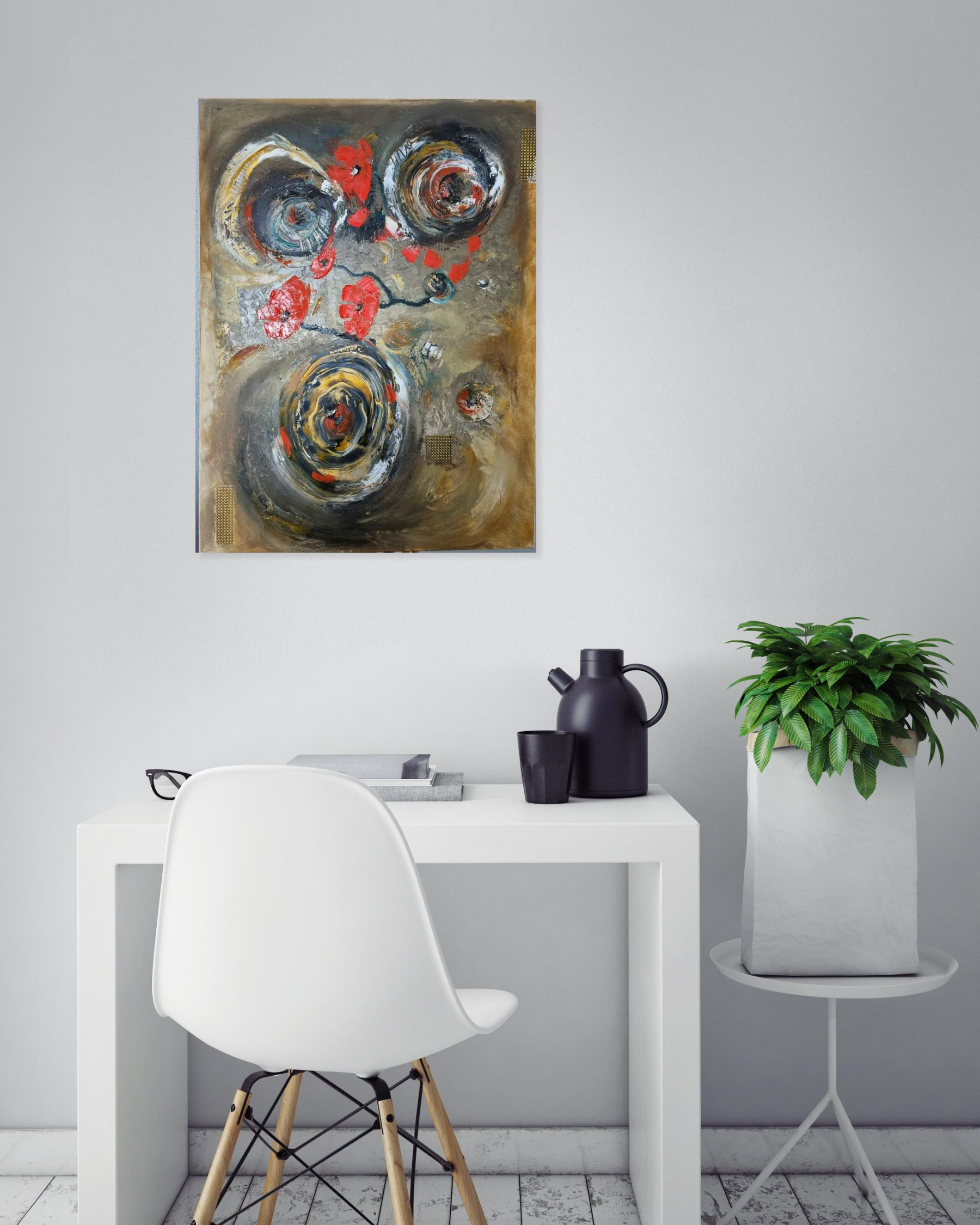 Mimine, Regarde moi mon amour, painting - Artalistic online contemporary art buying and selling gallery