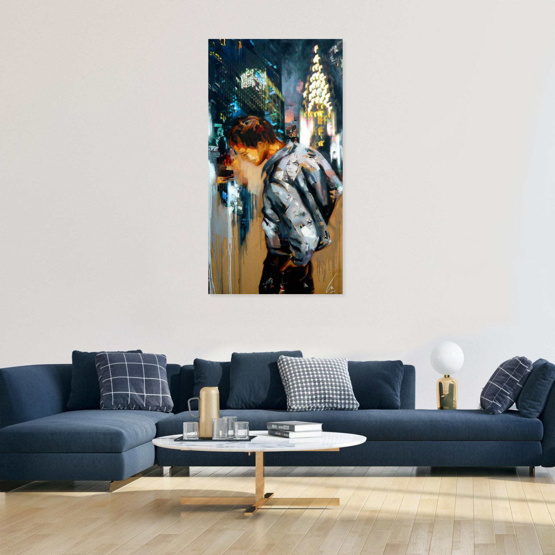 Nathalie Lemaitre, Night shout NY, painting - Artalistic online contemporary art buying and selling gallery