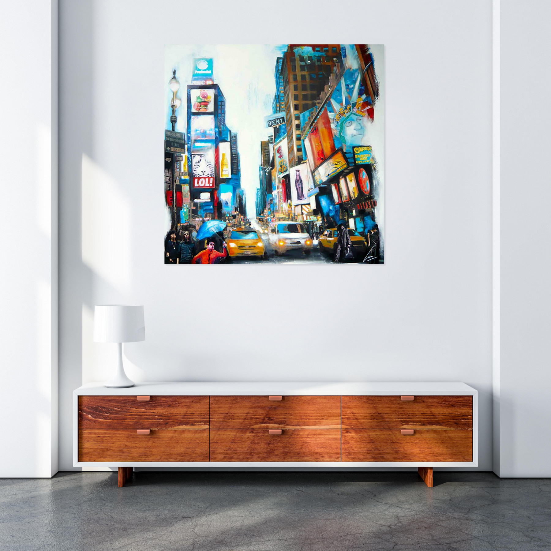 Nathalie Lemaitre, LOL City NY, painting - Artalistic online contemporary art buying and selling gallery