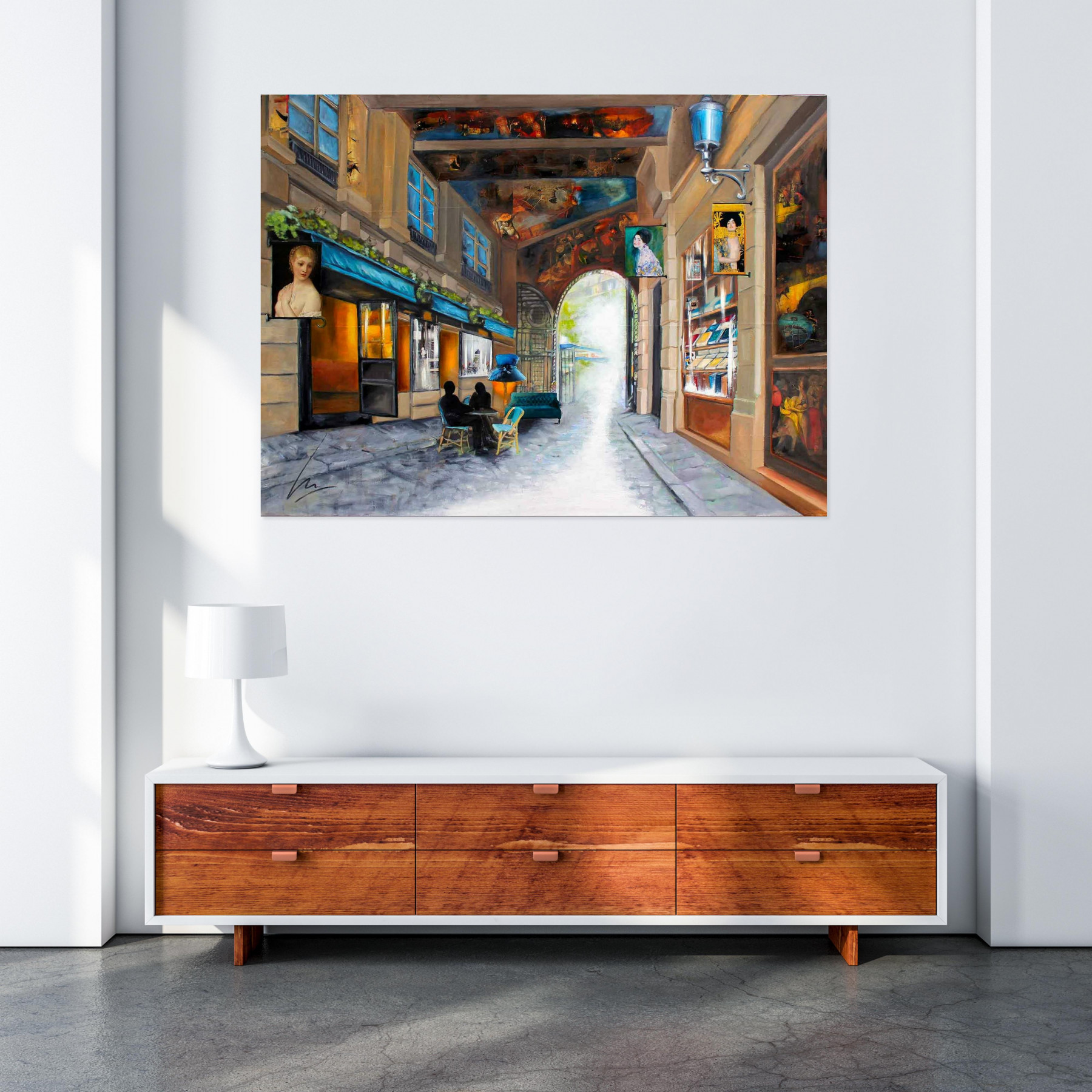Nathalie Lemaitre, L'invitation, painting - Artalistic online contemporary art buying and selling gallery