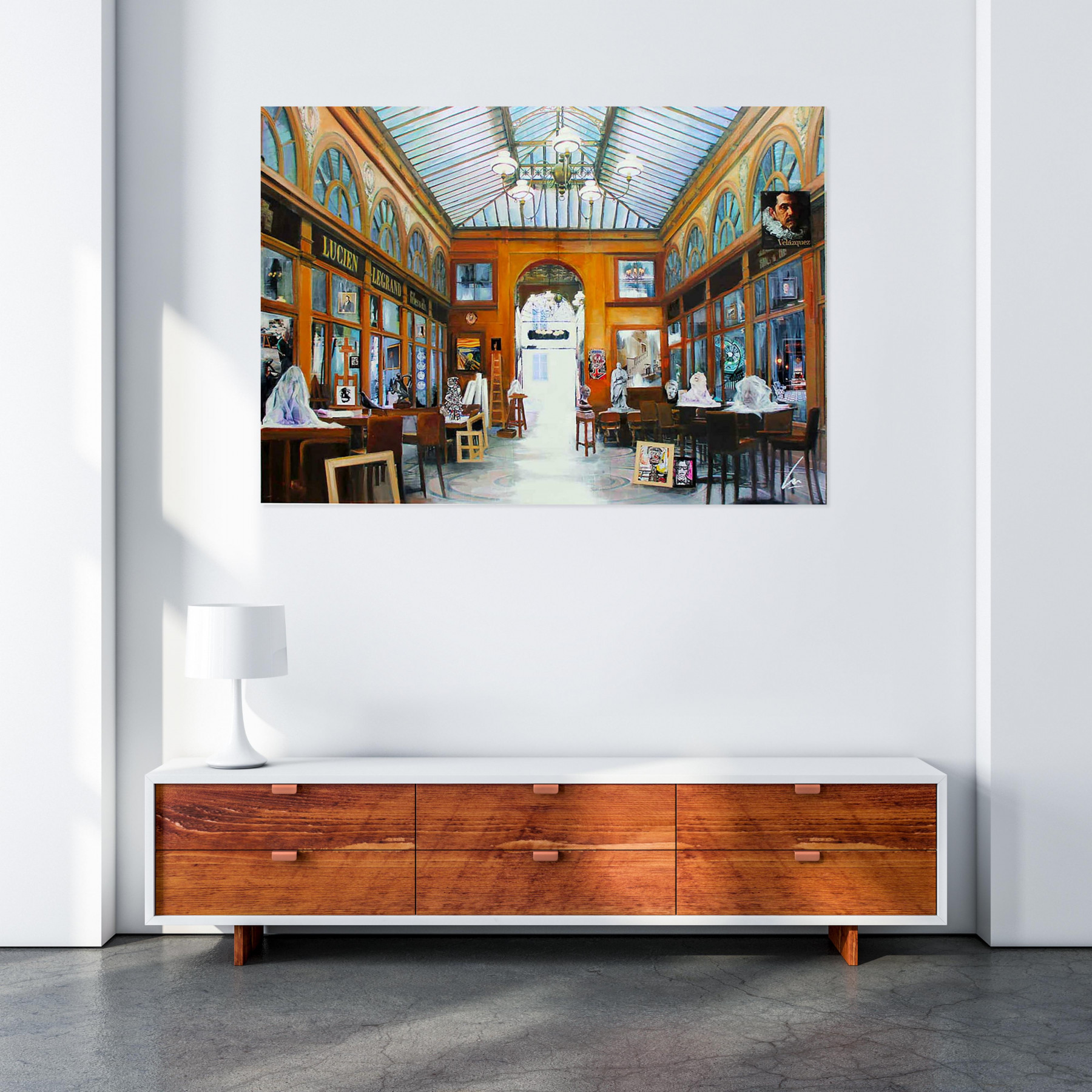 Nathalie Lemaitre, Les fantômes de l'atelier, painting - Artalistic online contemporary art buying and selling gallery