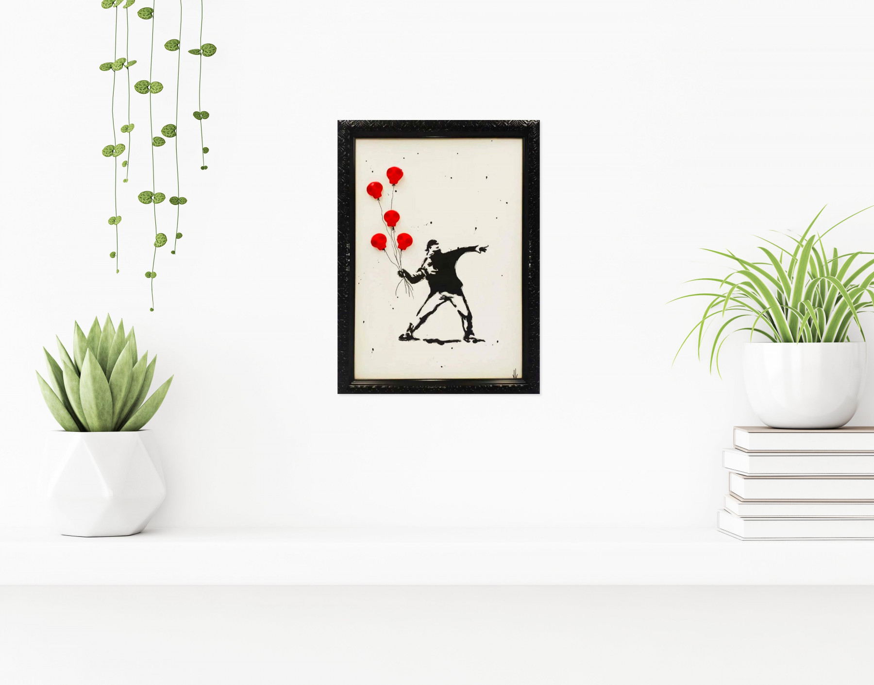 VL, Lanceur au ballon skull, painting - Artalistic online contemporary art buying and selling gallery