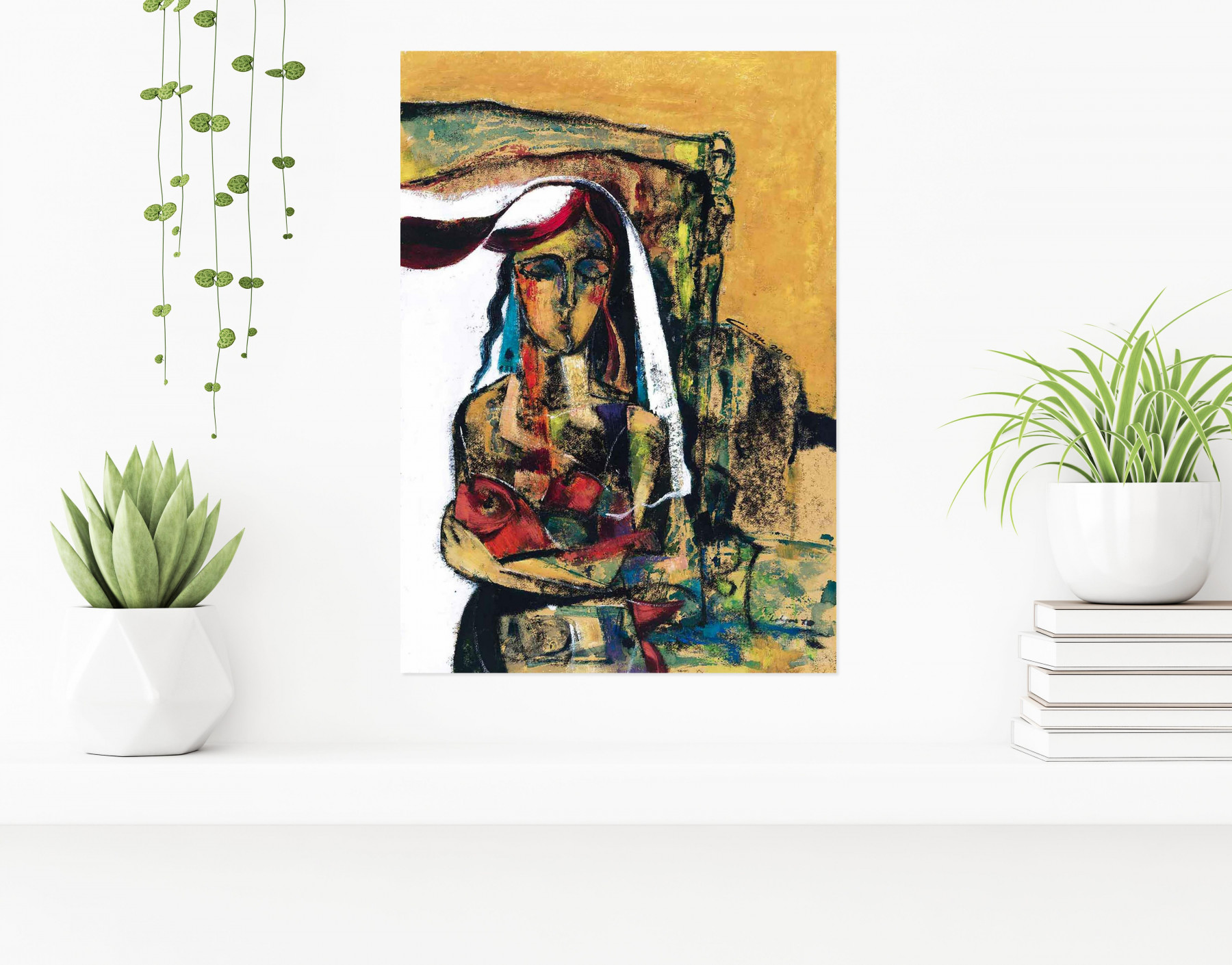 Laven Chegeni, Femme#1, painting - Artalistic online contemporary art buying and selling gallery