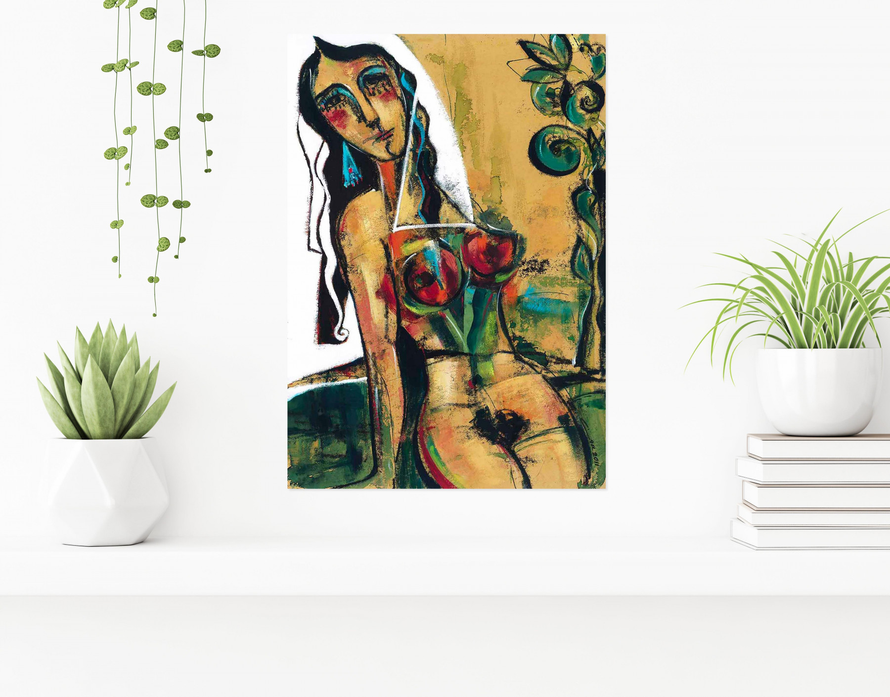 Laven Chegeni, Femme#4, painting - Artalistic online contemporary art buying and selling gallery