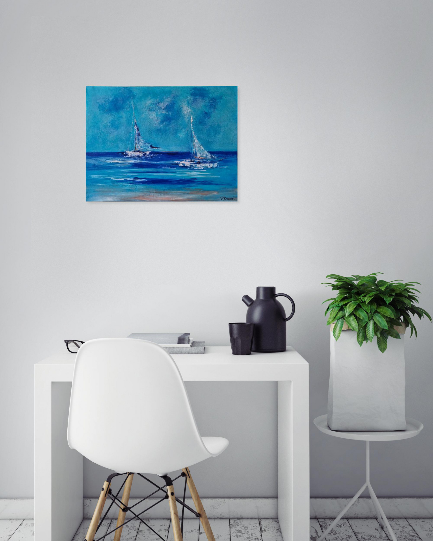 Valérie Dragacci, Nouveau départ, painting - Artalistic online contemporary art buying and selling gallery