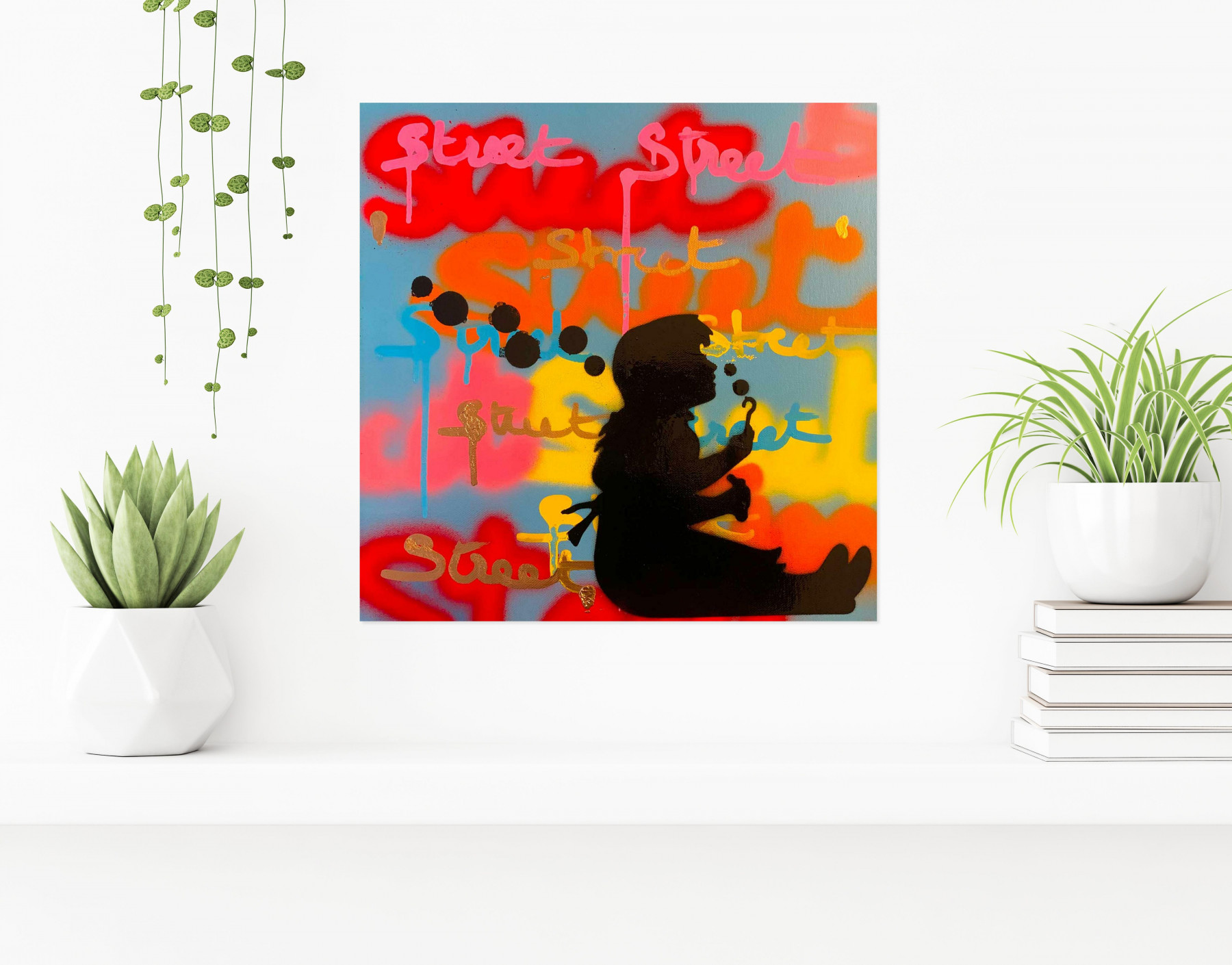 Andrea Van der Hoeven, little girl, painting - Artalistic online contemporary art buying and selling gallery