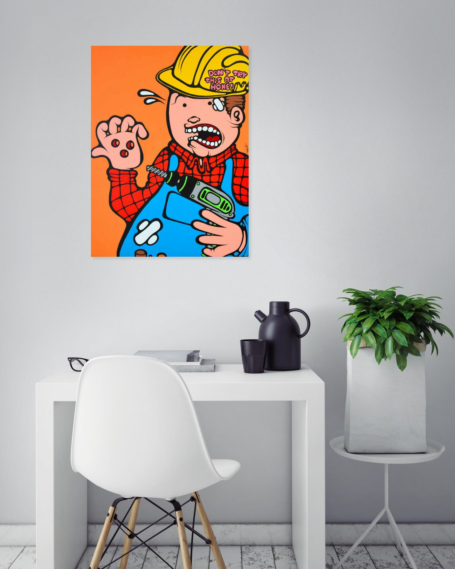 Ewen Gur, Don't try this at home, painting - Artalistic online contemporary art buying and selling gallery