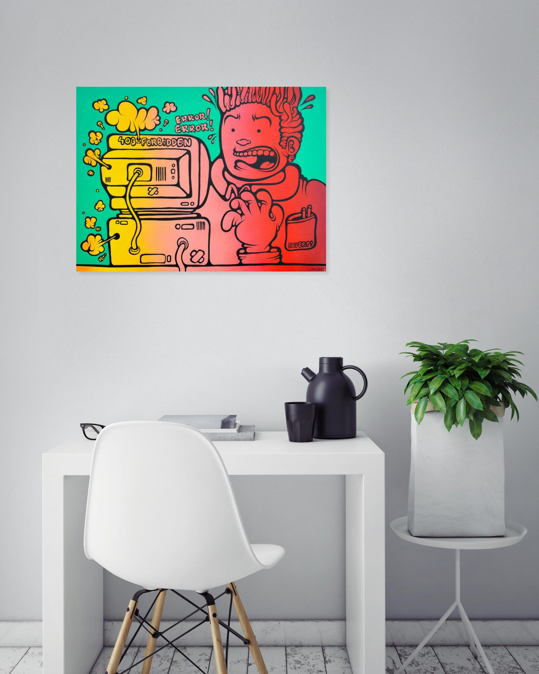 Ewen Gur, Error 403, painting - Artalistic online contemporary art buying and selling gallery
