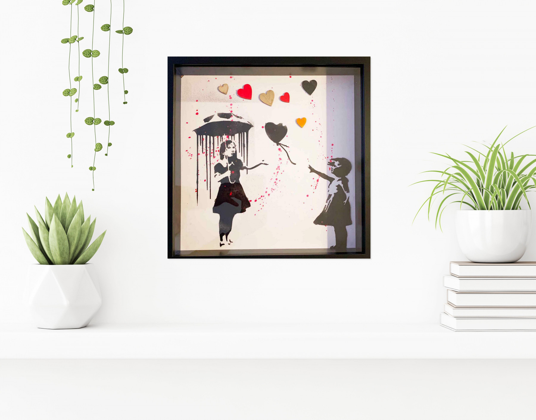 Rose, raining, painting - Artalistic online contemporary art buying and selling gallery
