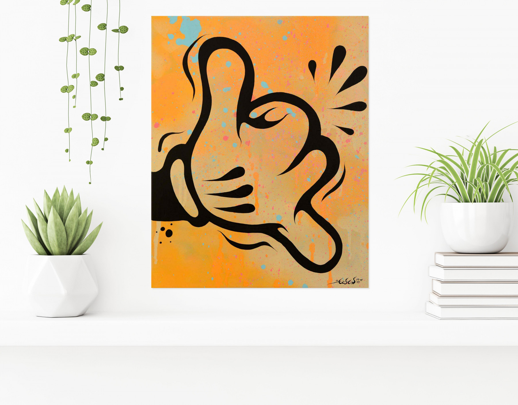 Ewen Gur, Shaka Hand #2, painting - Artalistic online contemporary art buying and selling gallery