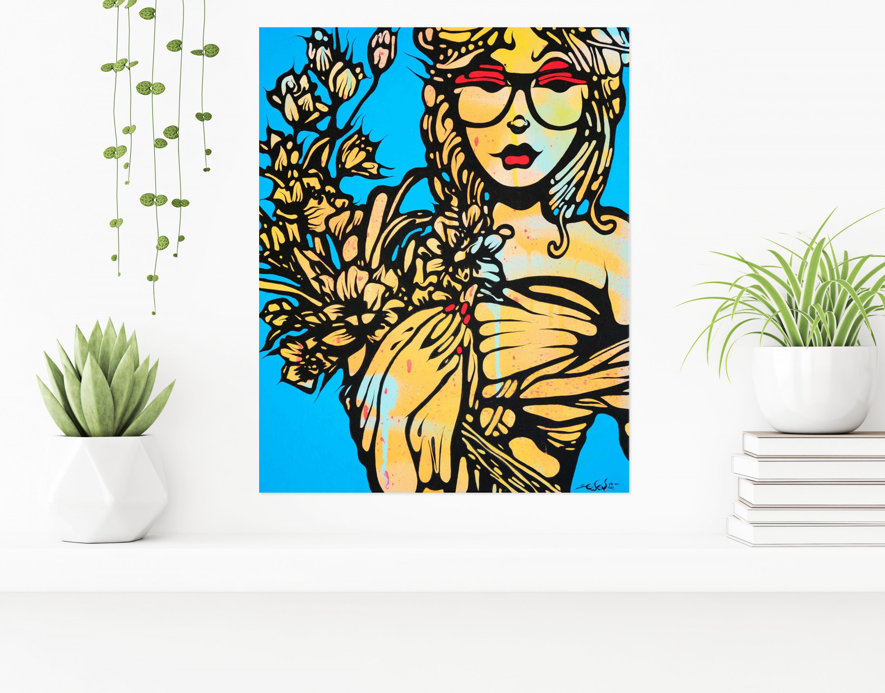 Ewen Gur, Hipster spring, painting - Artalistic online contemporary art buying and selling gallery