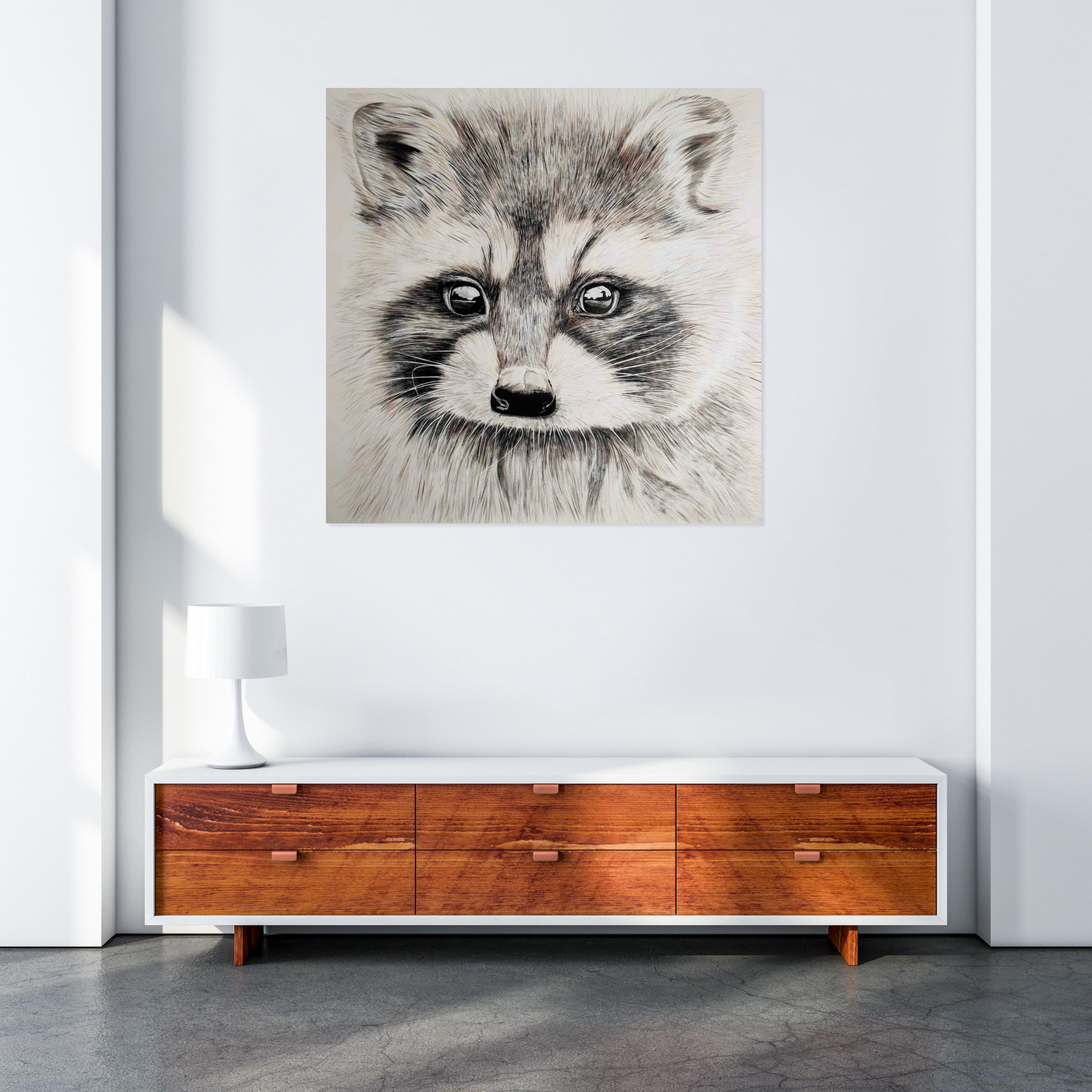 Lucile Maury, raton laveur, drawing - Artalistic online contemporary art buying and selling gallery