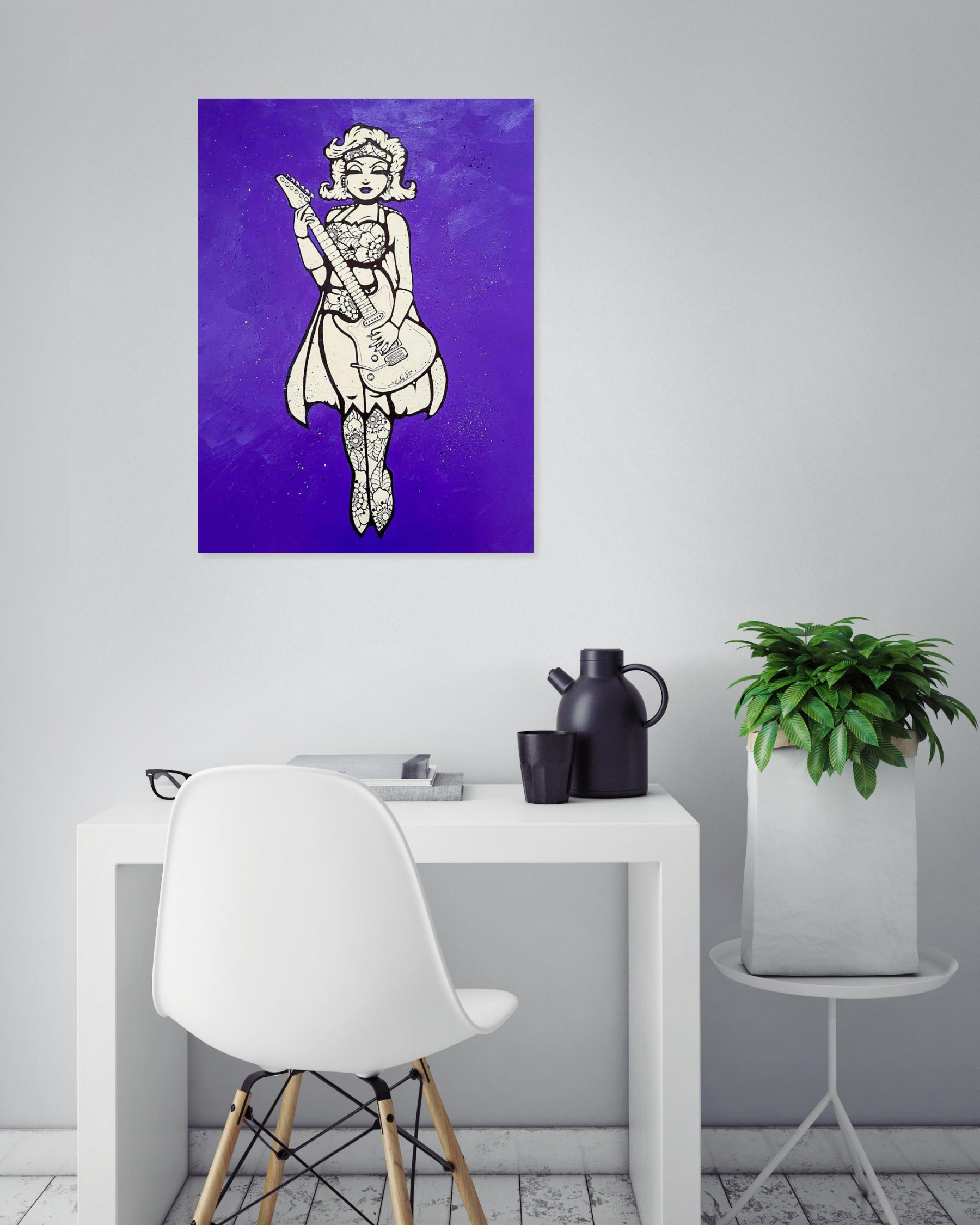 Ewen Gur, Moonlight serenade, painting - Artalistic online contemporary art buying and selling gallery