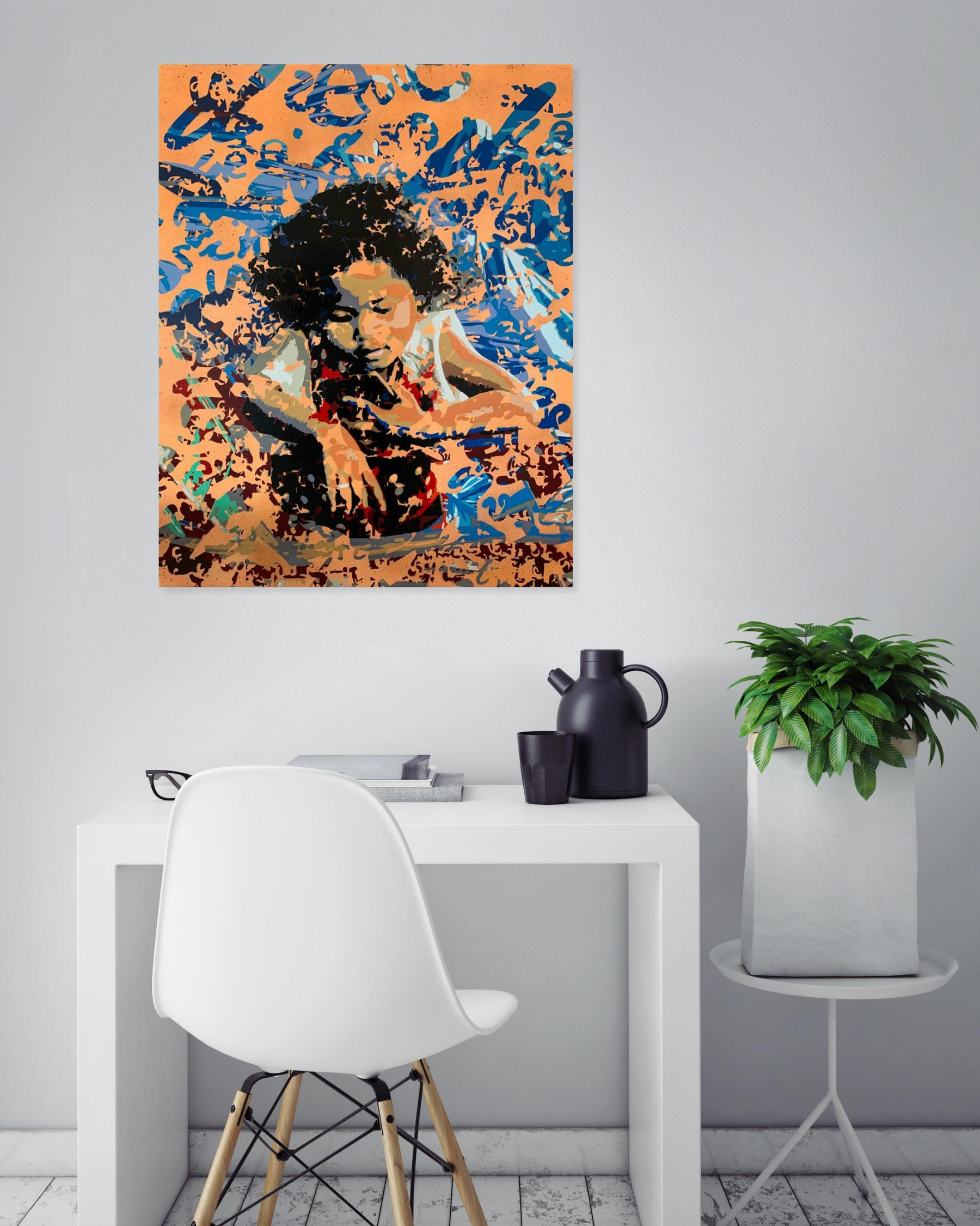 Lucie Lith, Le message, painting - Artalistic online contemporary art buying and selling gallery