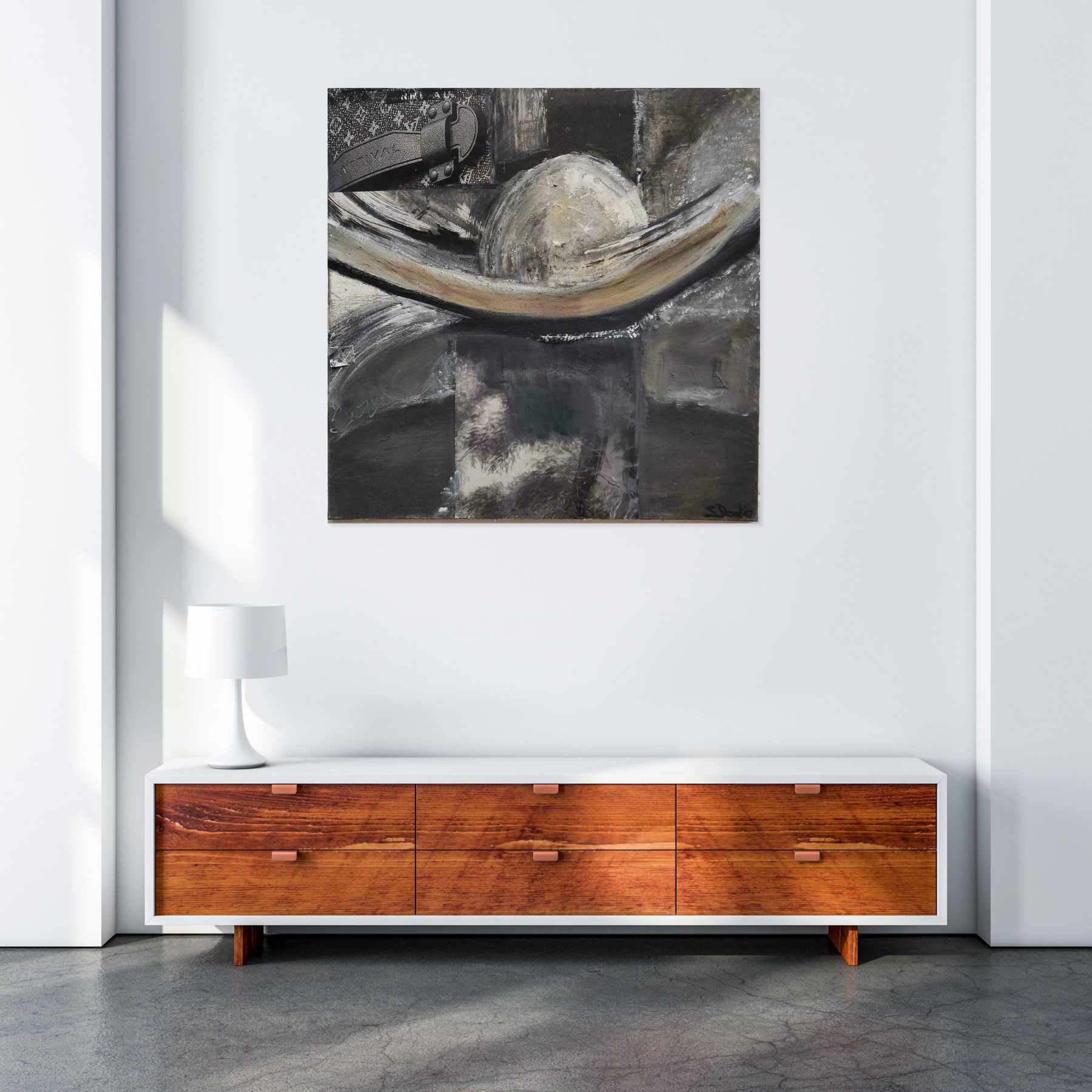 Sylvie Dodin, gris influence, painting - Artalistic online contemporary art buying and selling gallery