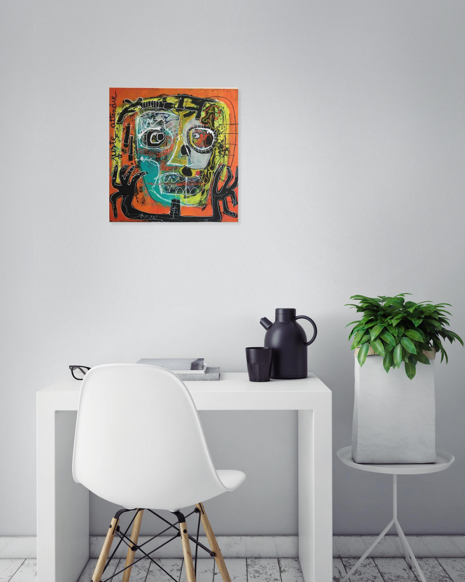 Eric Stein, Juste attendre, painting - Artalistic online contemporary art buying and selling gallery