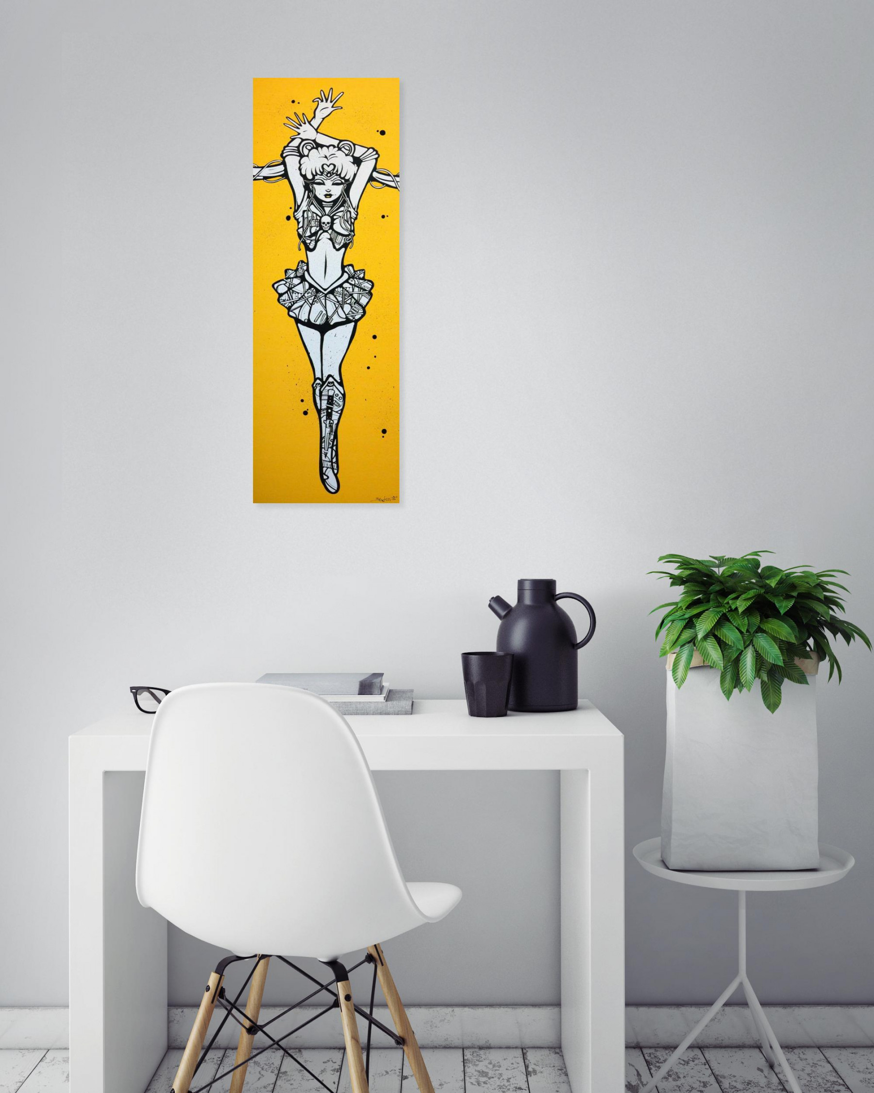 Ewen Gur, Punk rock sailor moon, edition - Artalistic online contemporary art buying and selling gallery