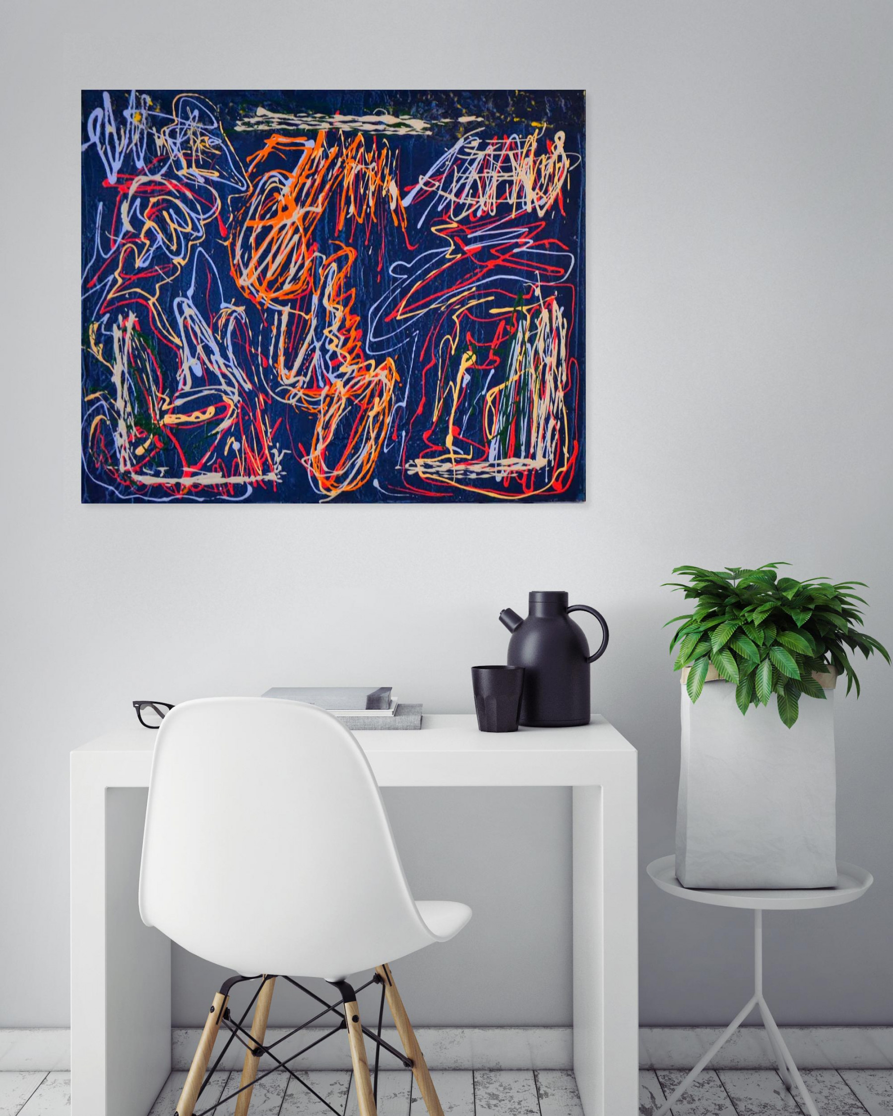 Chambriard, Jeans 1, painting - Artalistic online contemporary art buying and selling gallery