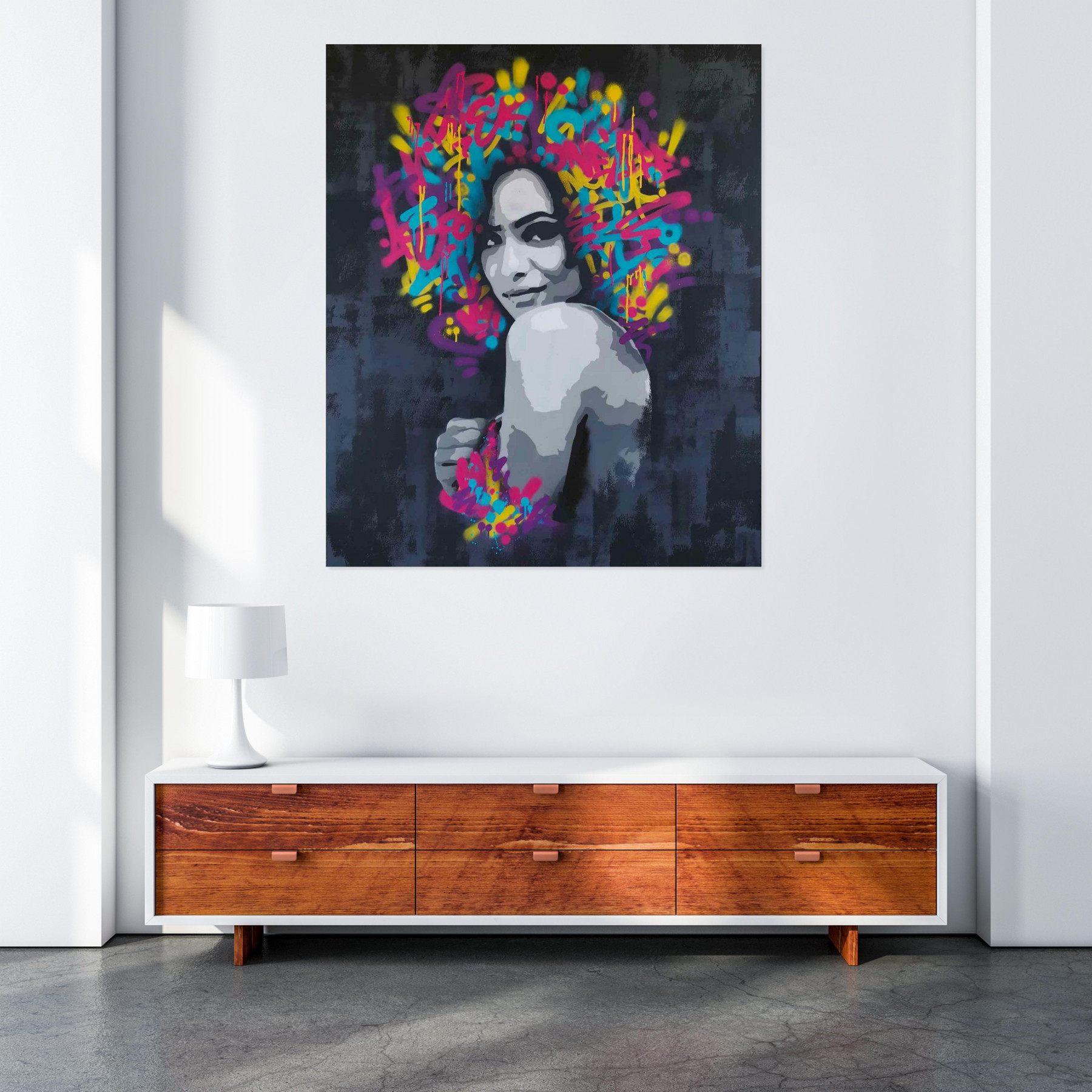 Asko Art, Majestic woman, painting - Artalistic online contemporary art buying and selling gallery