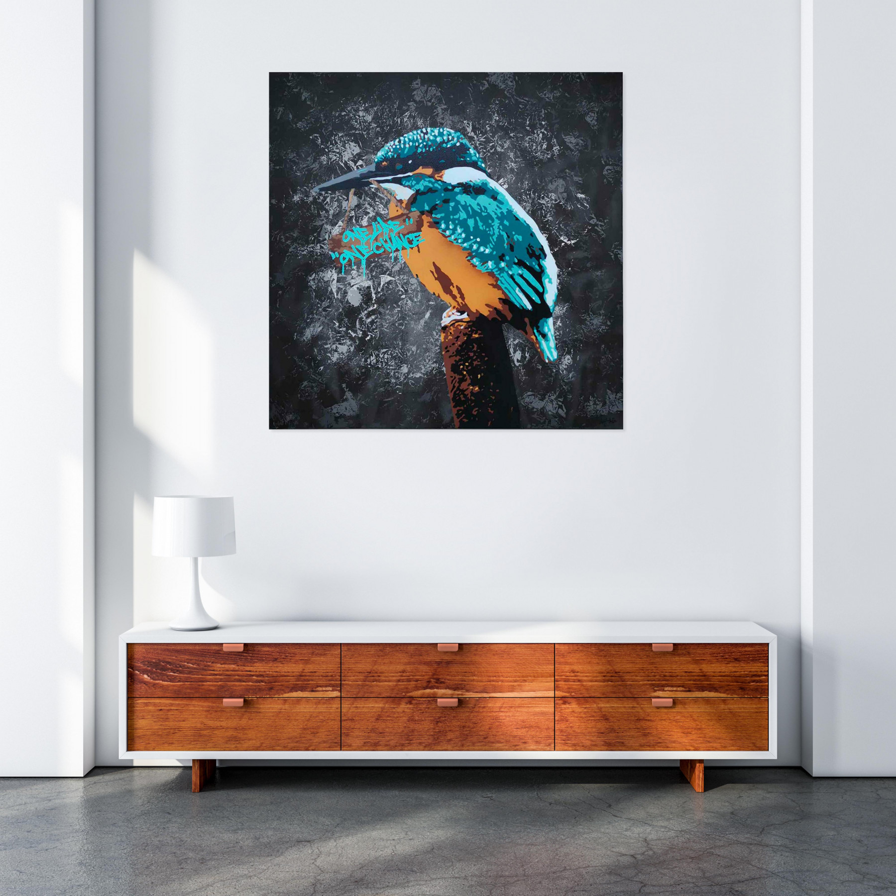 Asko Art, Kingfisher, painting - Artalistic online contemporary art buying and selling gallery