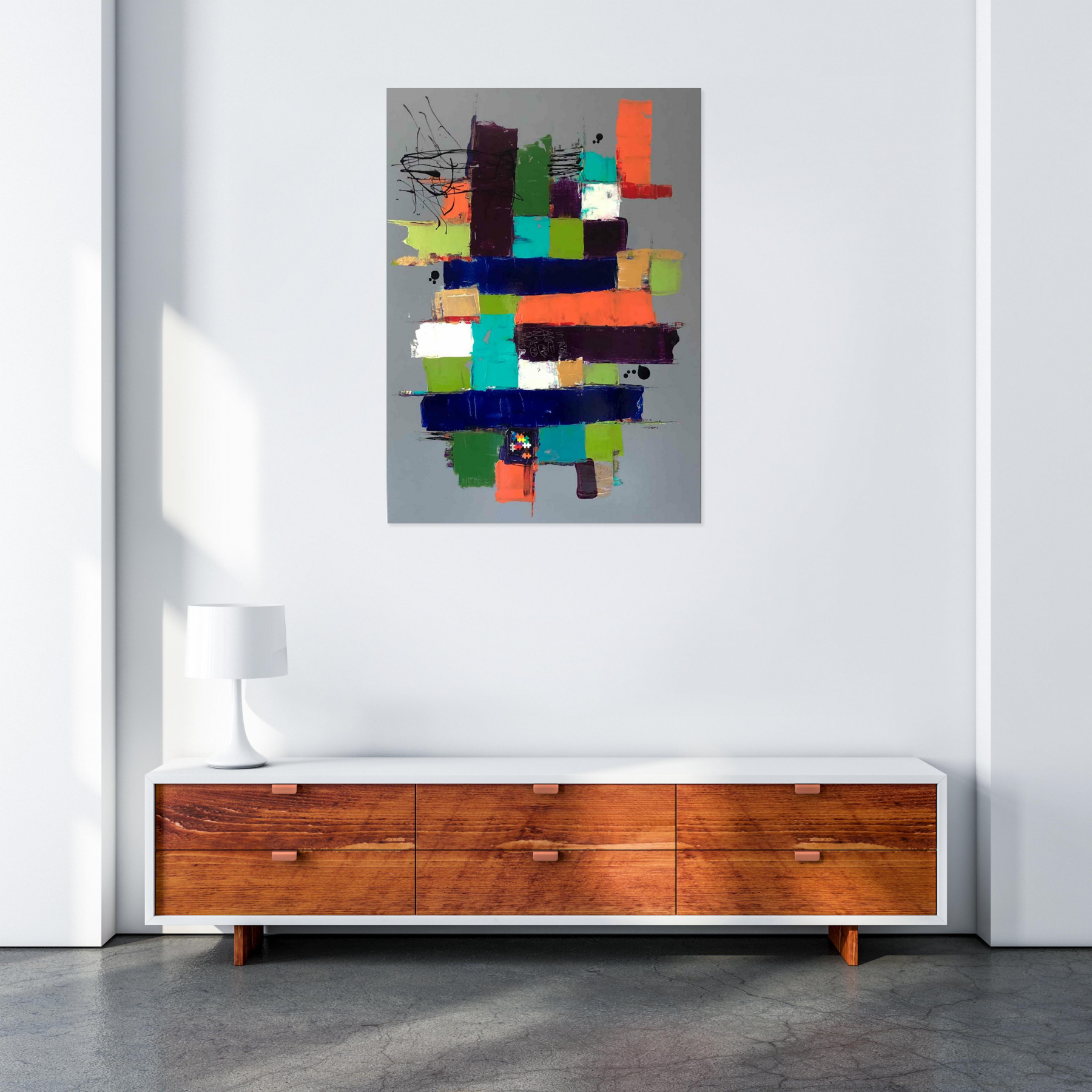 Yolande Martinez, Puzzle, painting - Artalistic online contemporary art buying and selling gallery