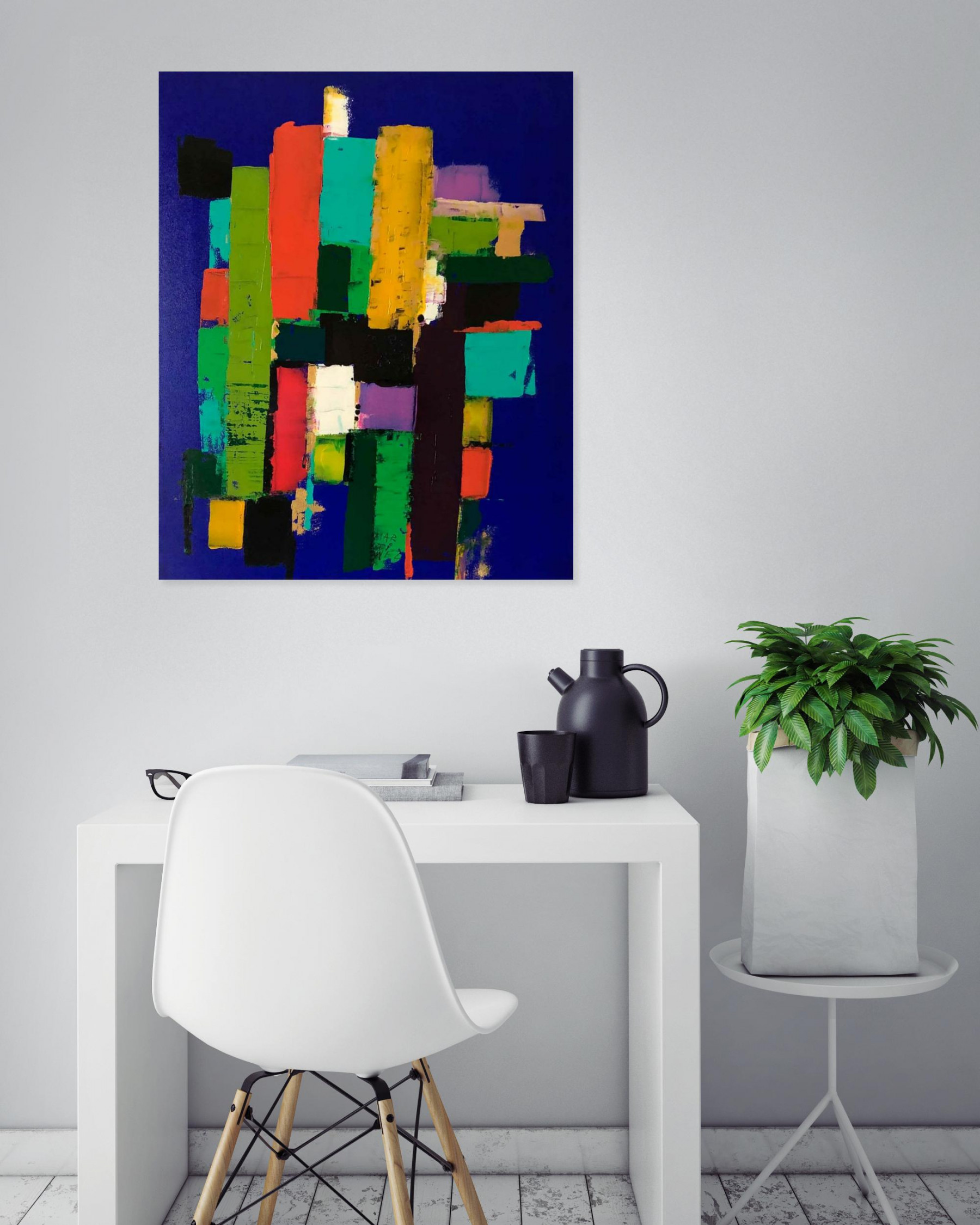 Yolande Martinez, Tétris, painting - Artalistic online contemporary art buying and selling gallery