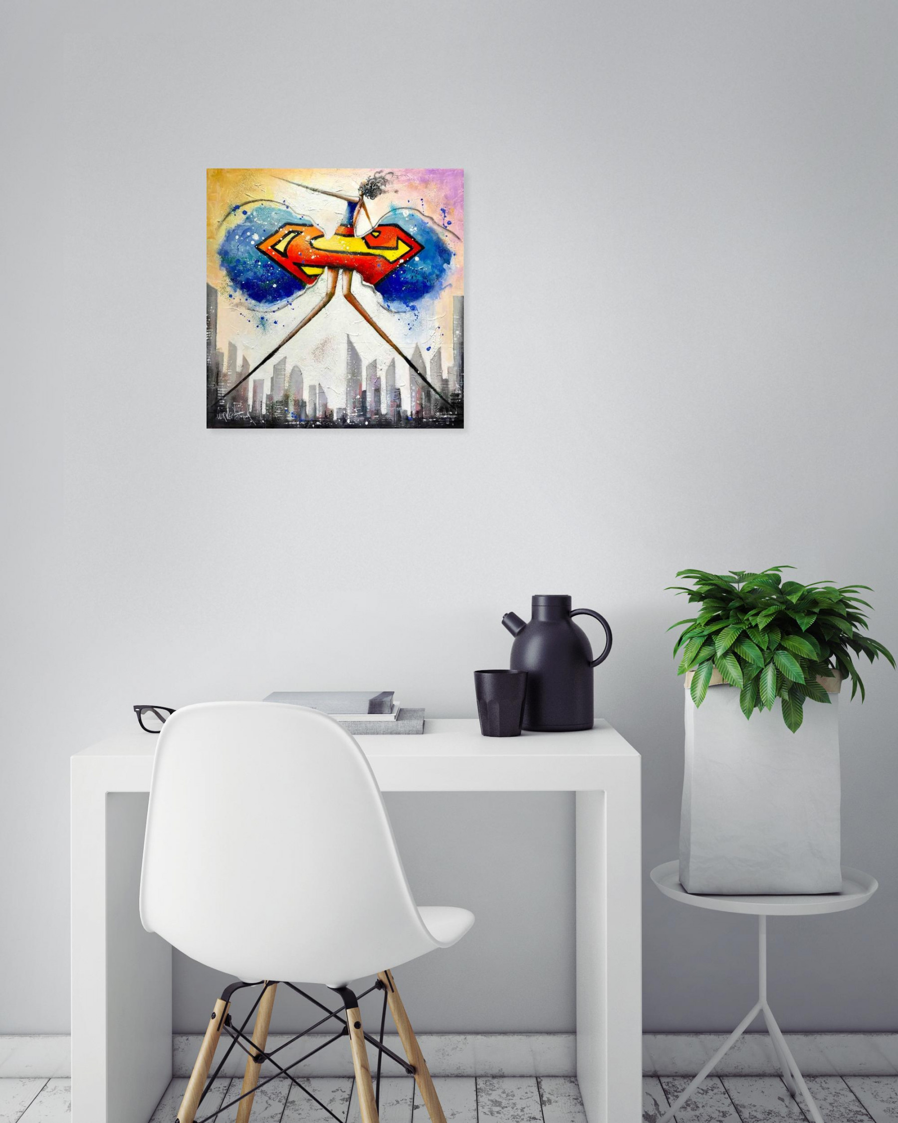 Patrick Cornée, supergirl, painting - Artalistic online contemporary art buying and selling gallery