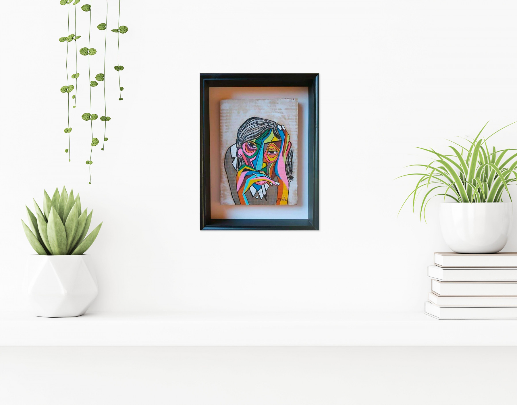 Gagart, Pensif, painting - Artalistic online contemporary art buying and selling gallery