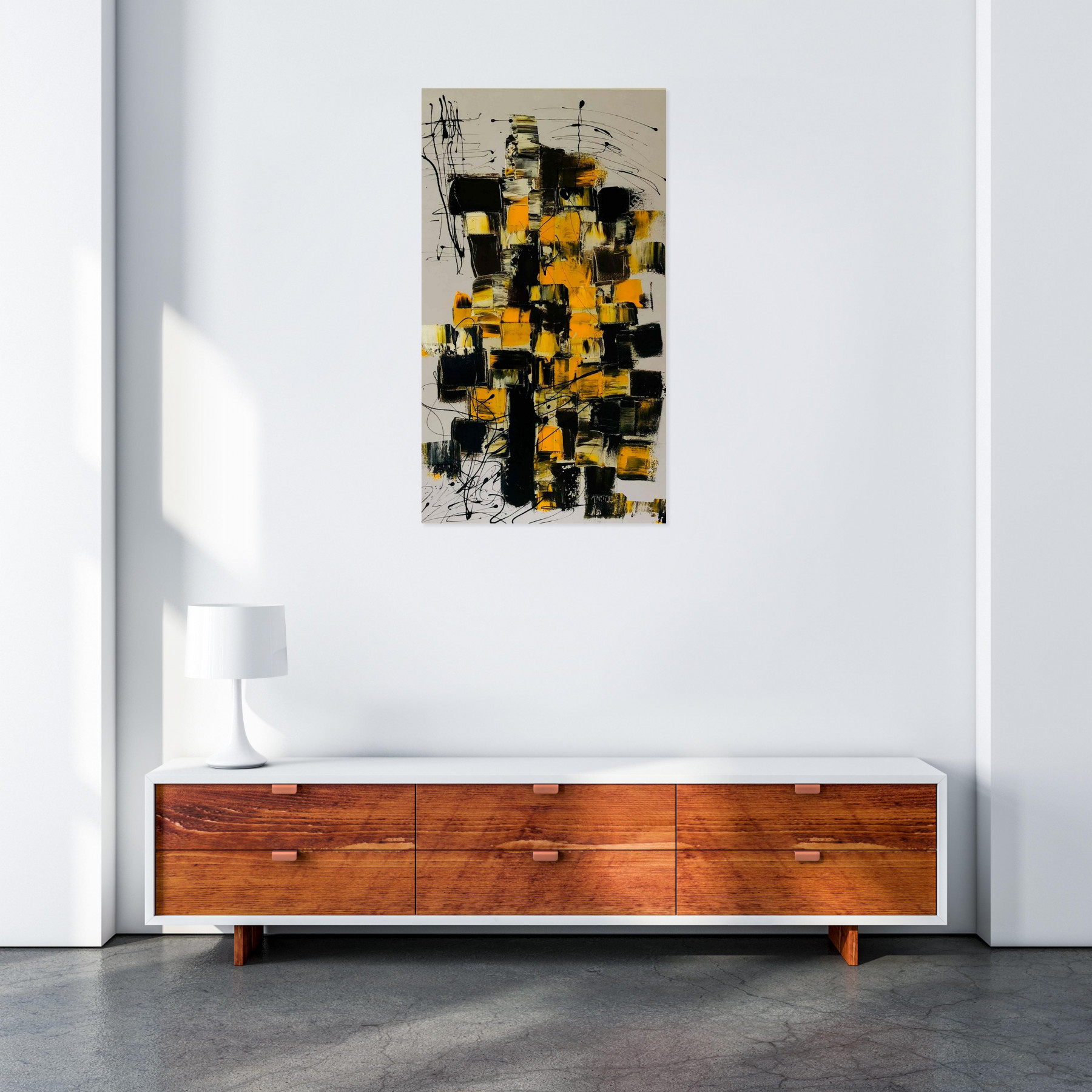 Yolande Martinez, Banana spilt, painting - Artalistic online contemporary art buying and selling gallery