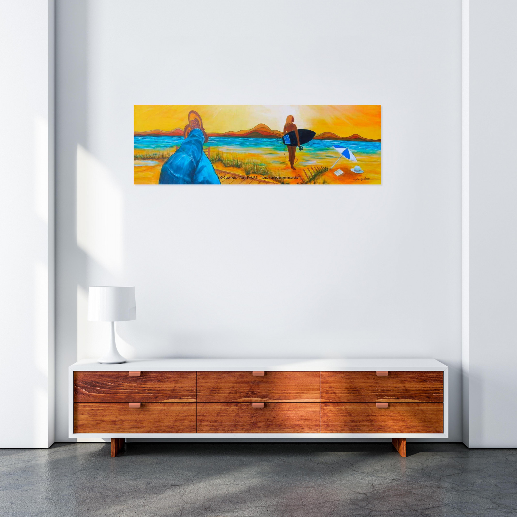 Alain Faure, premier soleil, painting - Artalistic online contemporary art buying and selling gallery