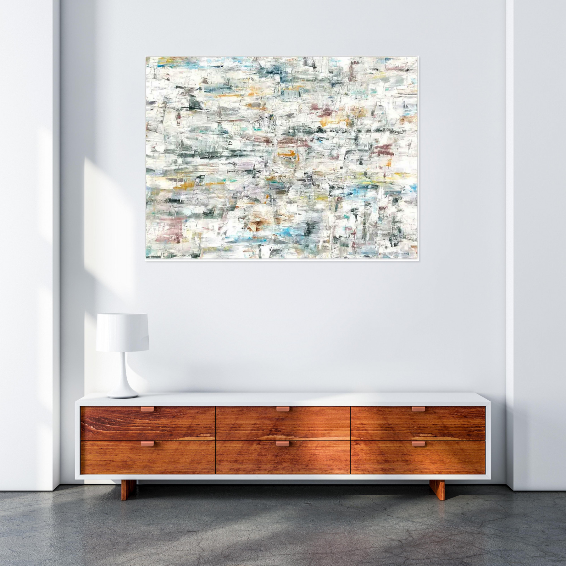 Robert Tillberg, staggering neutrals, painting - Artalistic online contemporary art buying and selling gallery