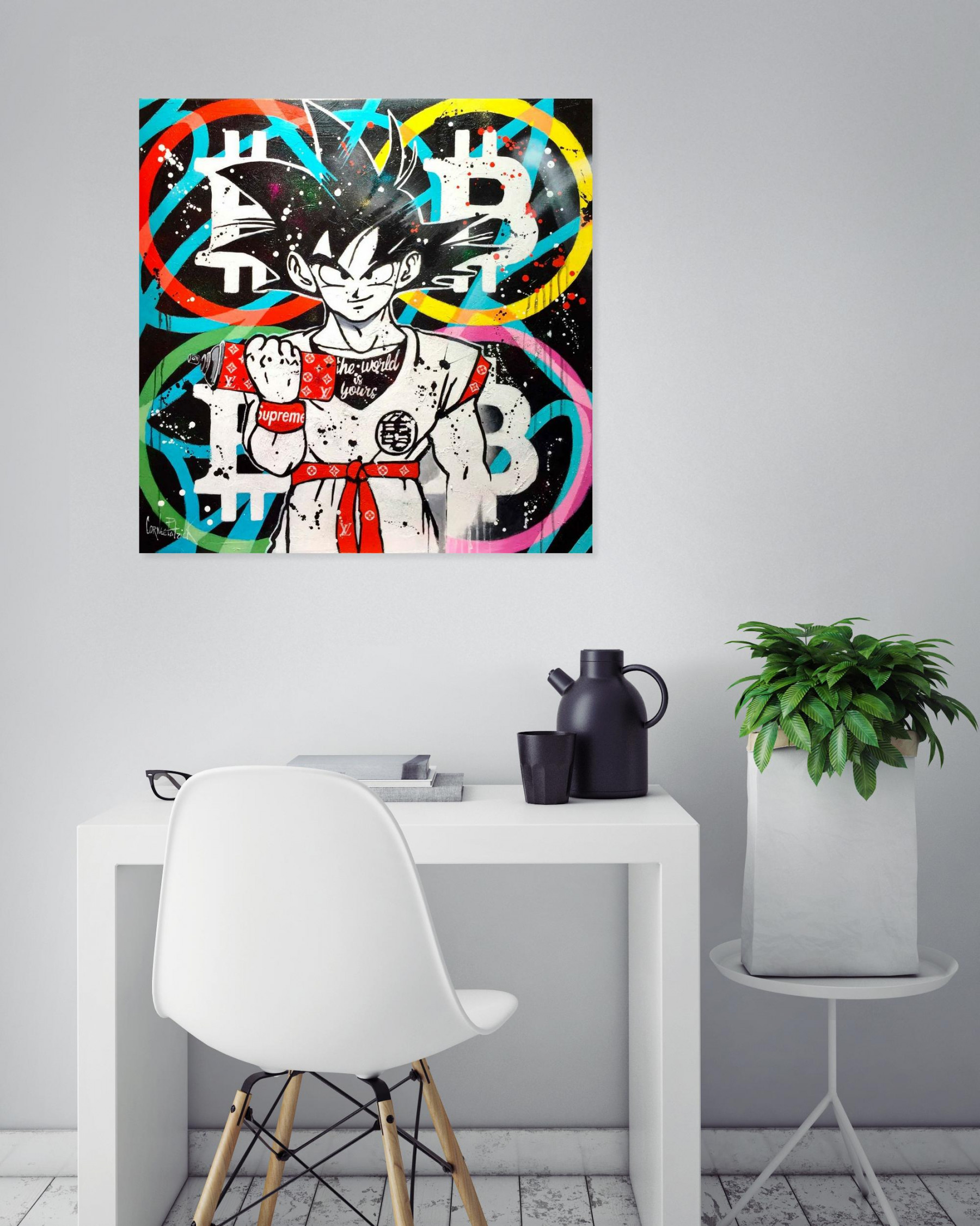 Patrick Cornée, Son Goku, painting - Artalistic online contemporary art buying and selling gallery