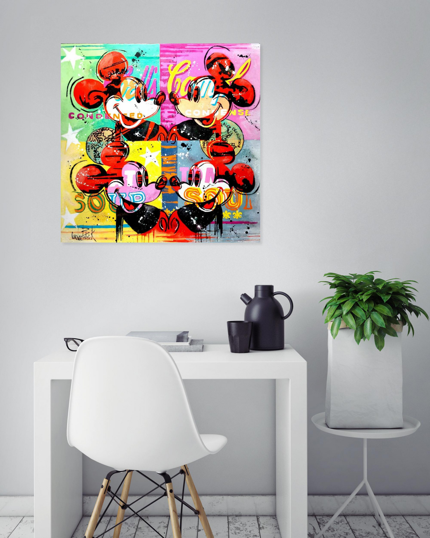 Patrick Cornée, Mickey, painting - Artalistic online contemporary art buying and selling gallery