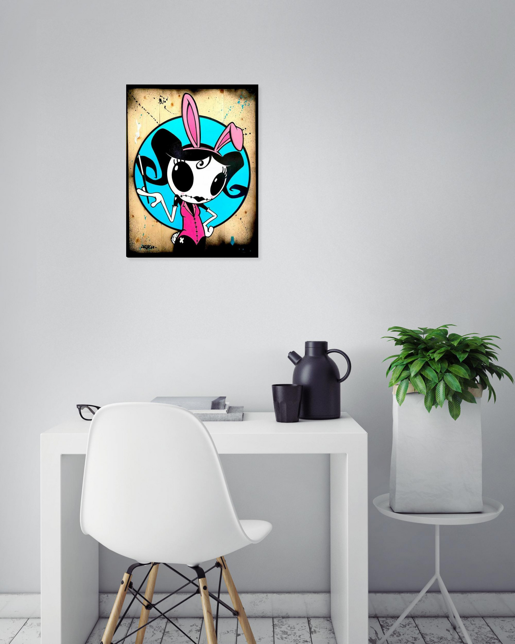 Arsen, Miss Bunny, painting - Artalistic online contemporary art buying and selling gallery