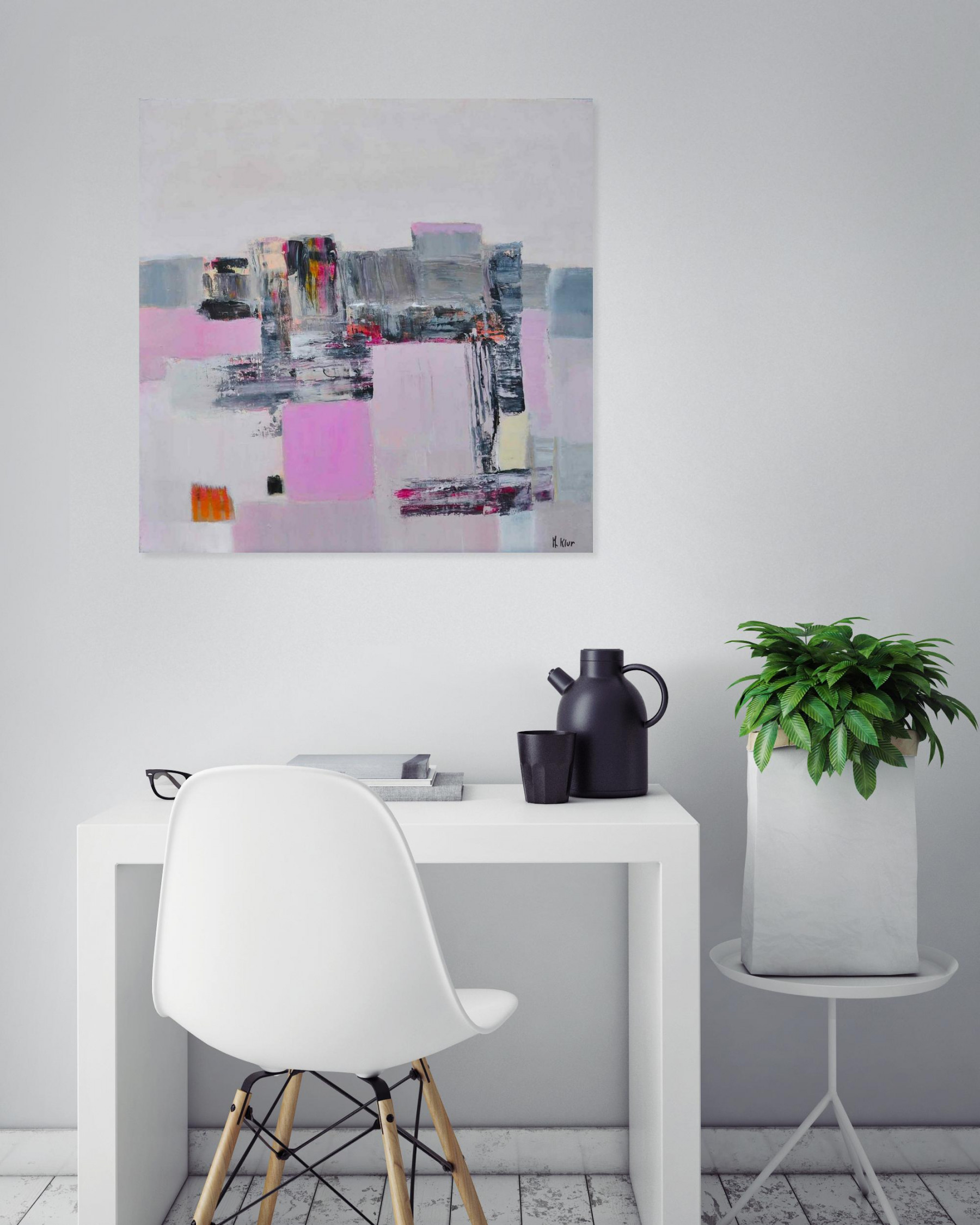 Michele Klur, Les marais salants, painting - Artalistic online contemporary art buying and selling gallery