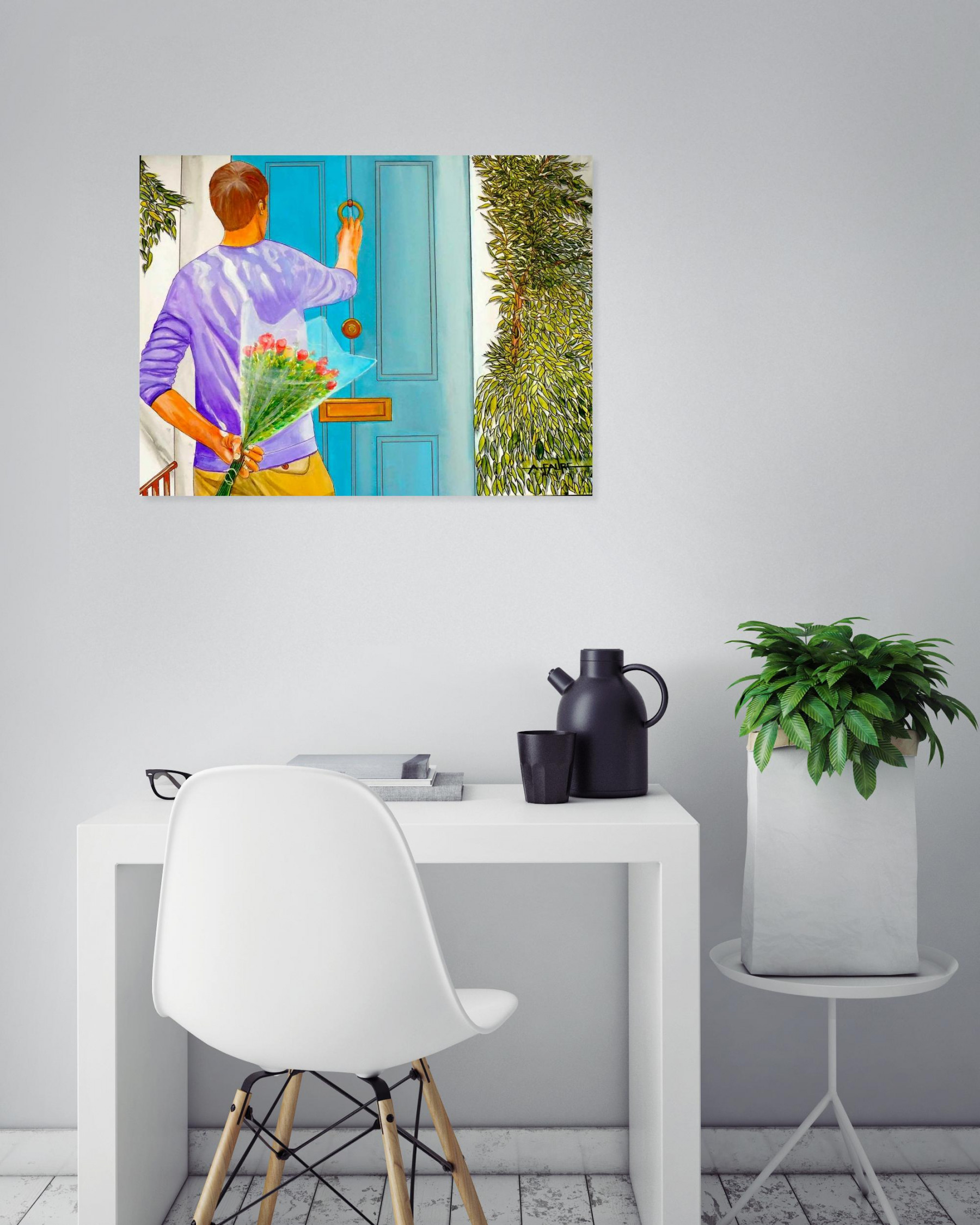 Alain Faure, Rendez-vous, painting - Artalistic online contemporary art buying and selling gallery